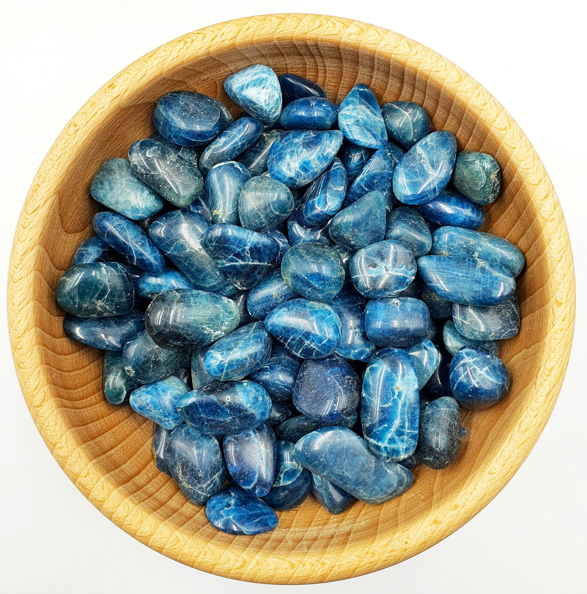 Blue Apatite Tumbles