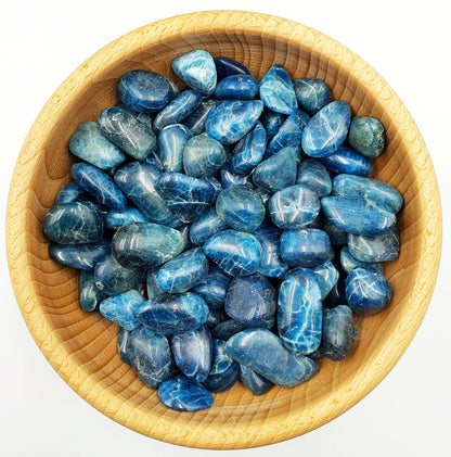 Blue Apatite Tumbles