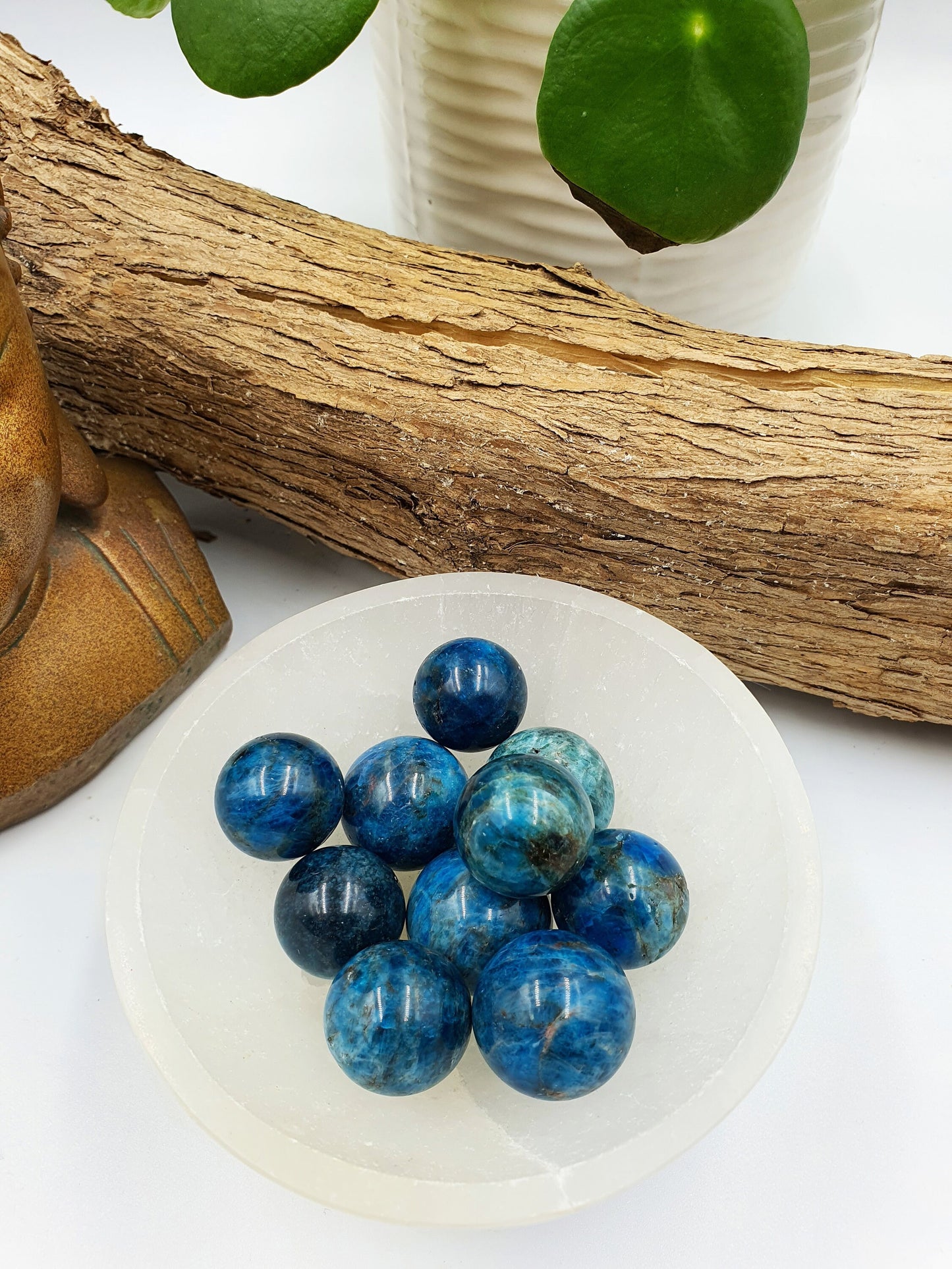Flashy Blue Apatite Mini Sphere