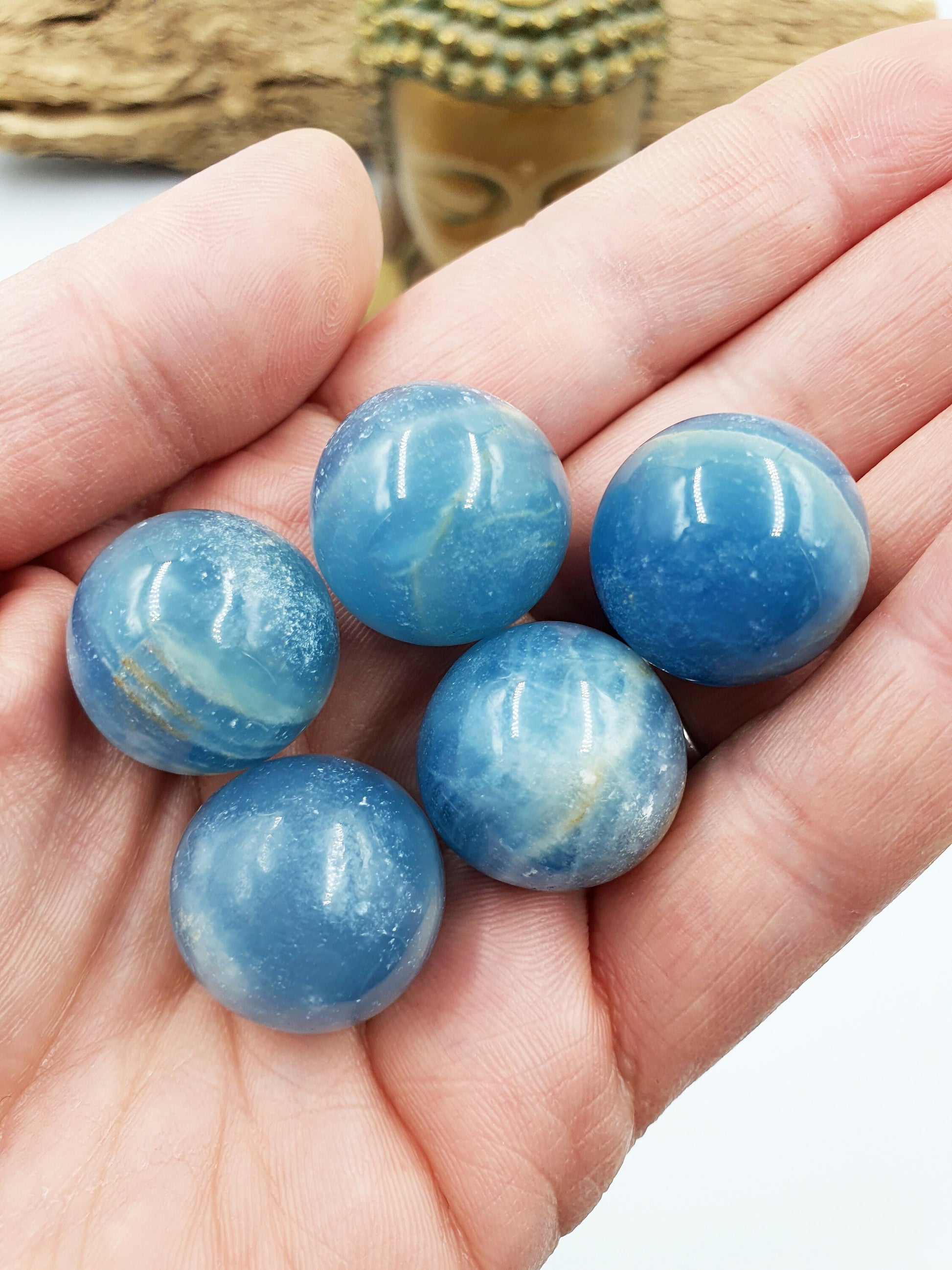 A Grade Blue Onyx Mini Crystal Sphere - 20mm
