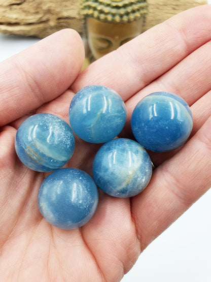 A Grade Blue Onyx Mini Crystal Sphere - 20mm