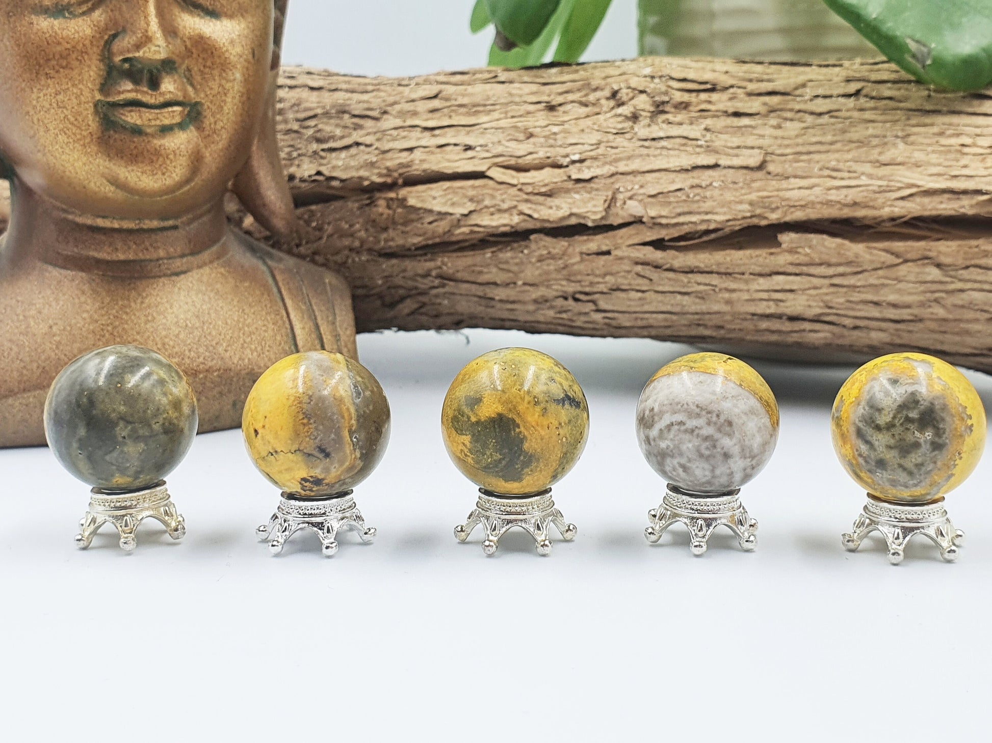 Beautiful High Grade Bumblebee Jasper Mini Spheres!