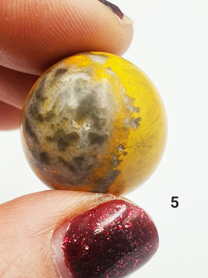 Beautiful High Grade Bumblebee Jasper Mini Spheres!