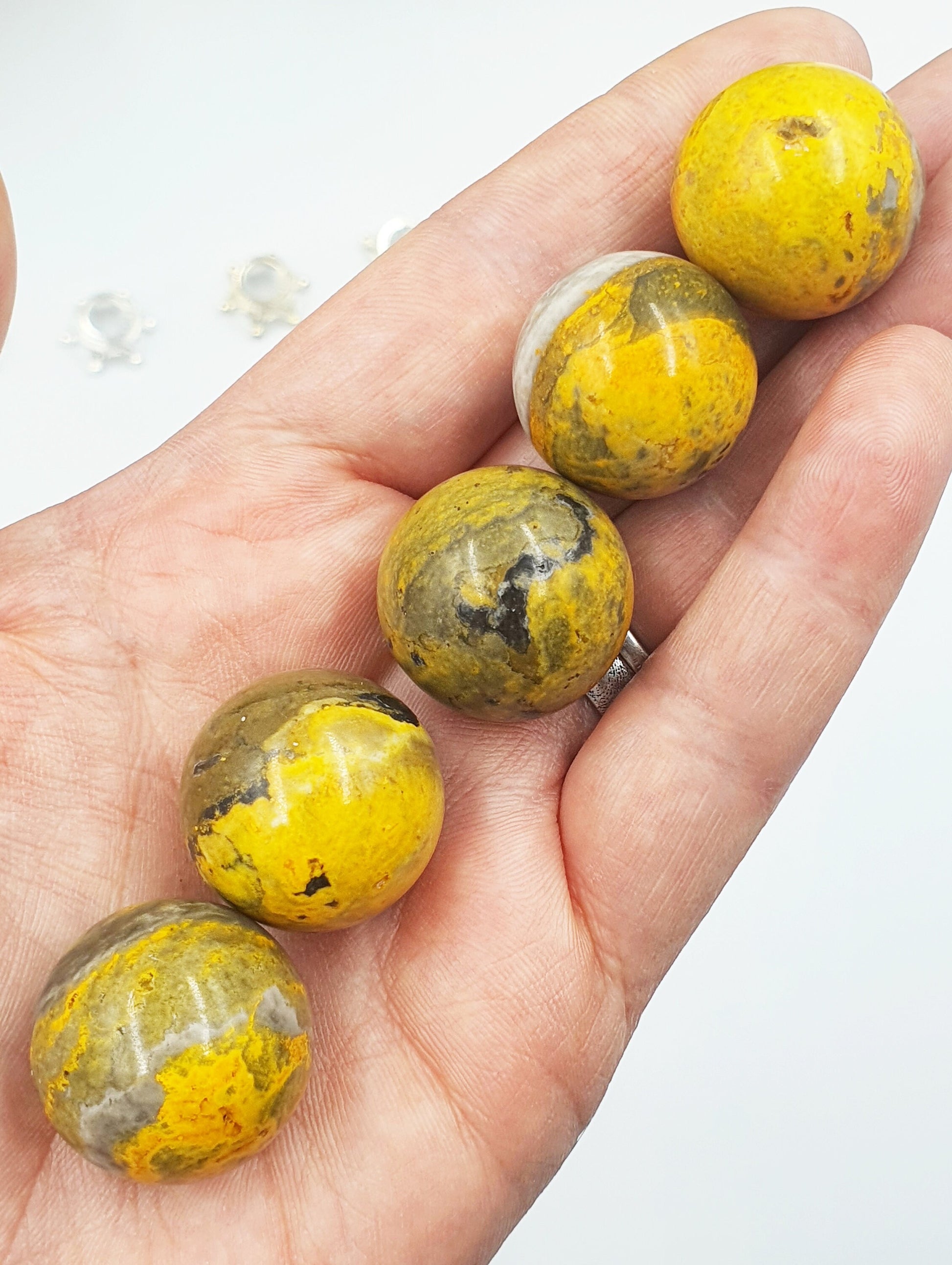 Beautiful High Grade Bumblebee Jasper Mini Spheres!