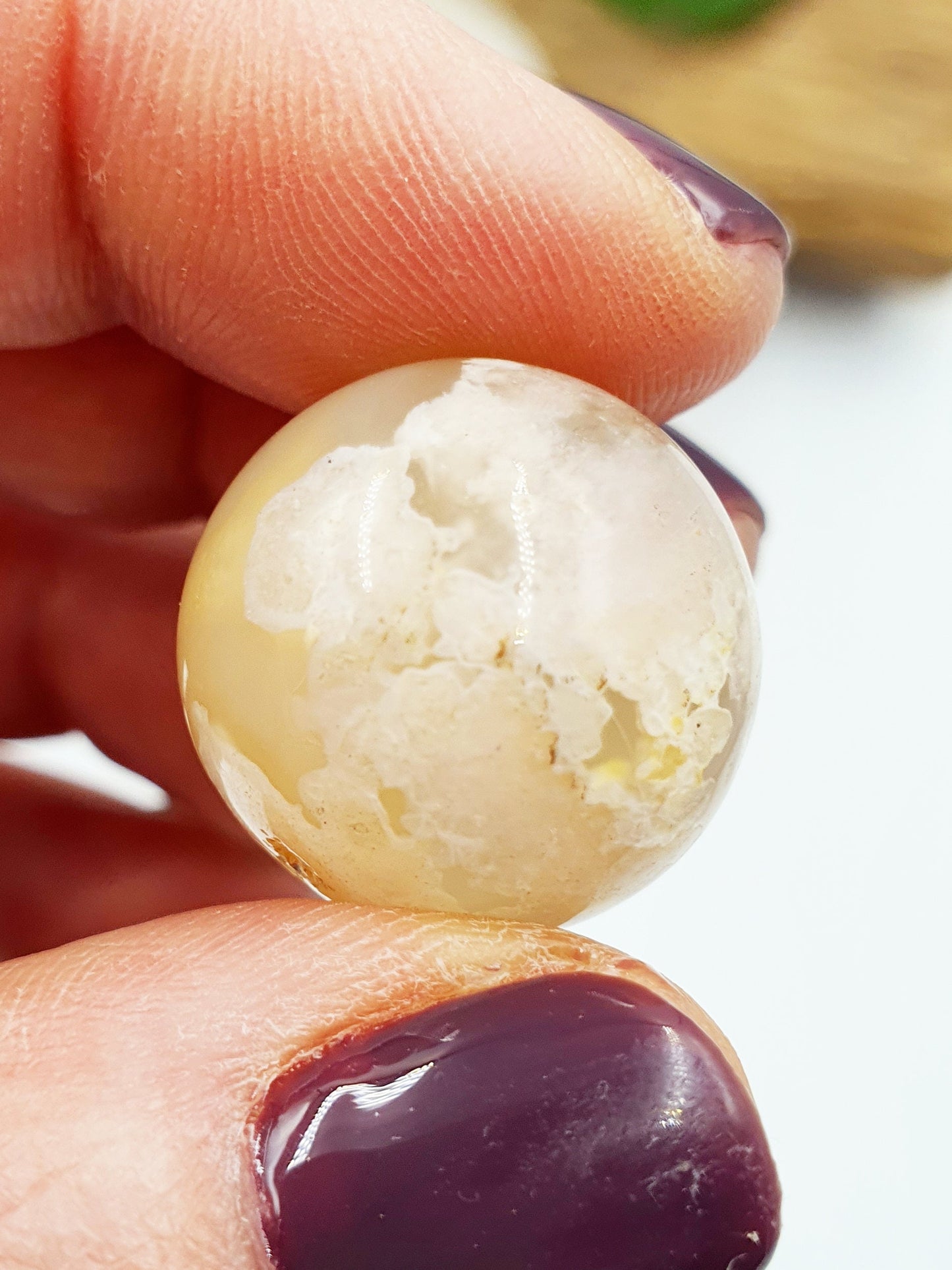 Flower Agate Mini Sphere -Only Small left in stock.