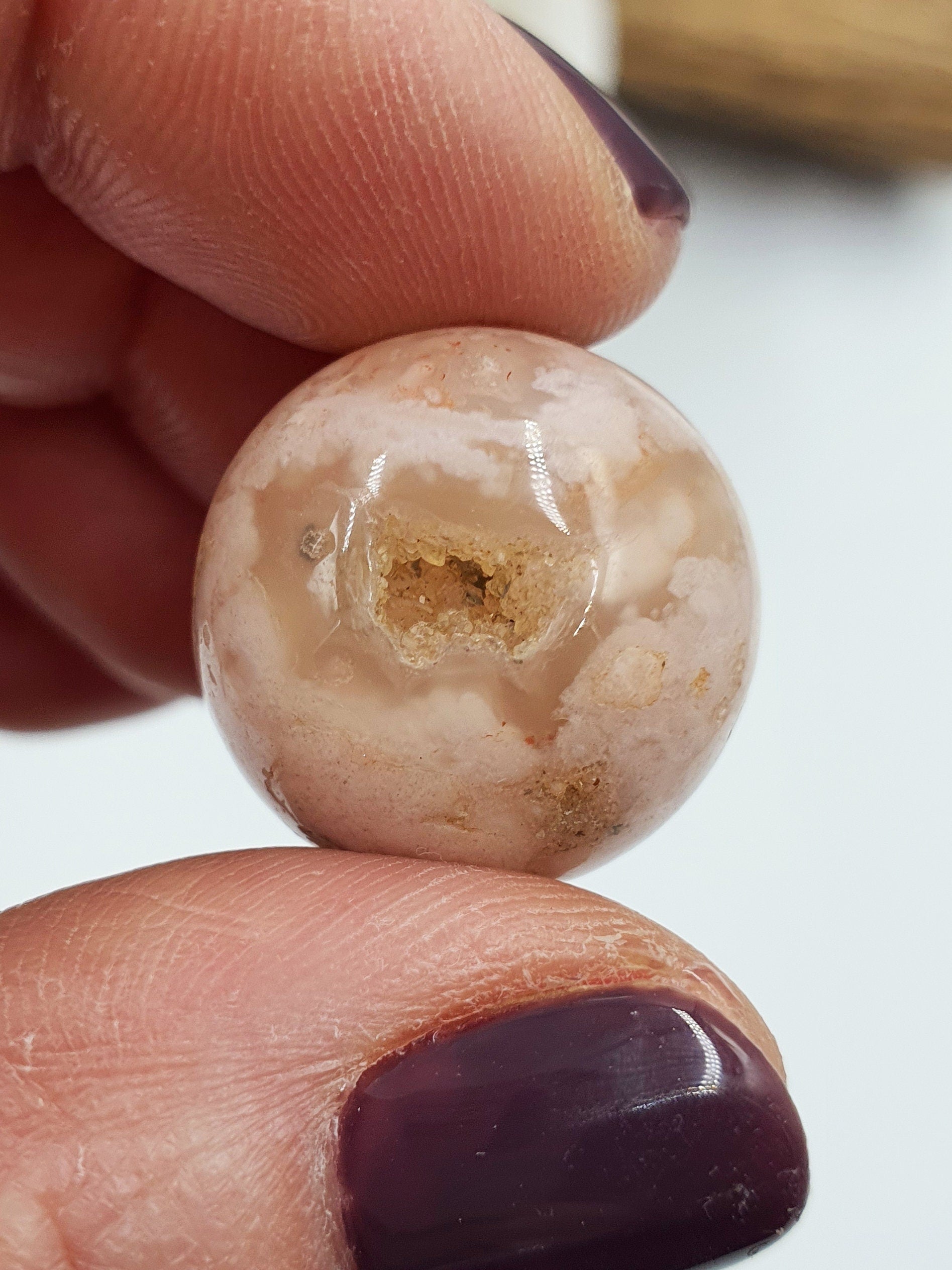 Flower Agate Mini Sphere -Only Small left in stock.