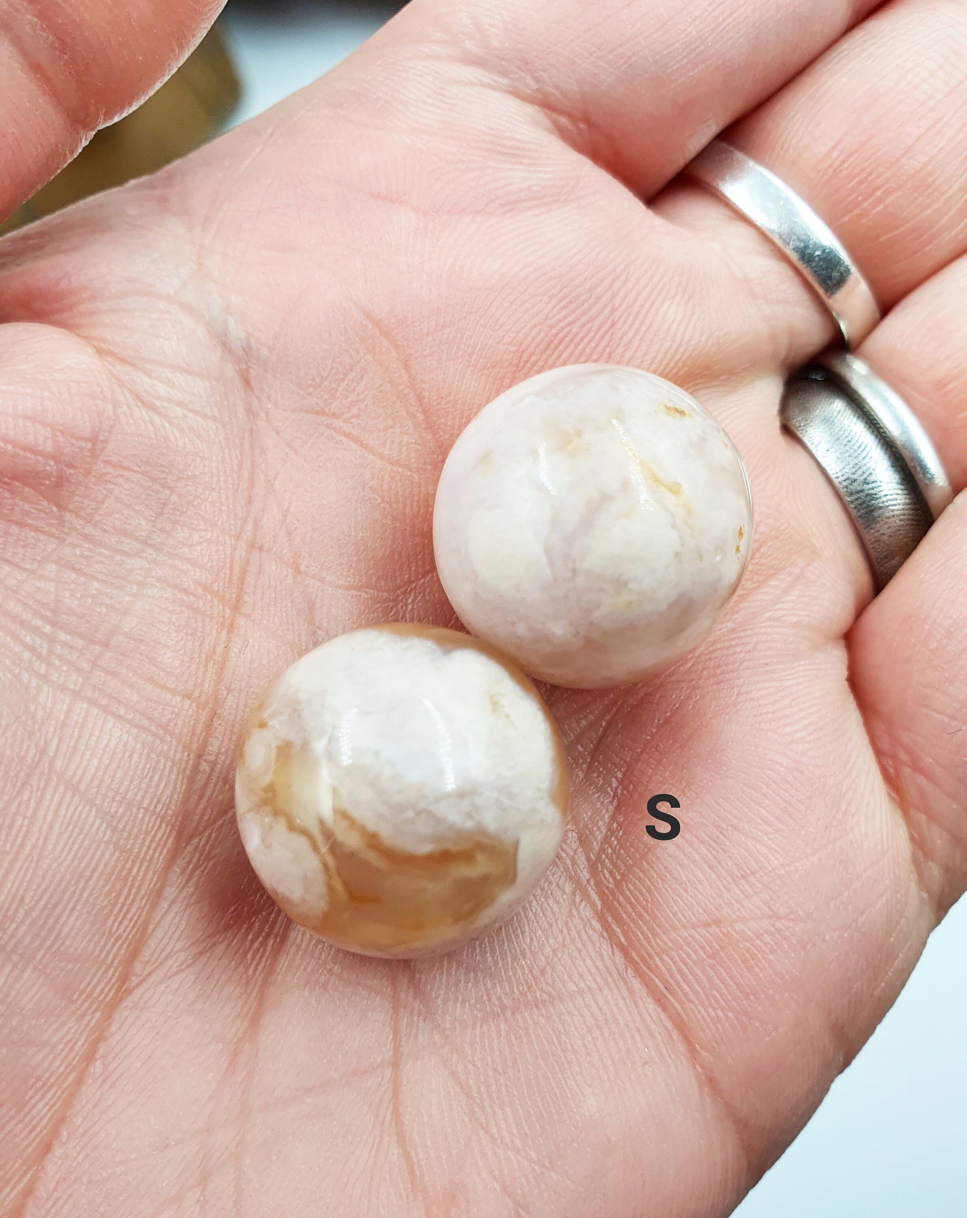 Flower Agate Mini Sphere -Only Small left in stock.