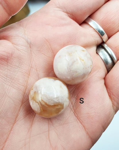 Flower Agate Mini Sphere -Only Small left in stock.