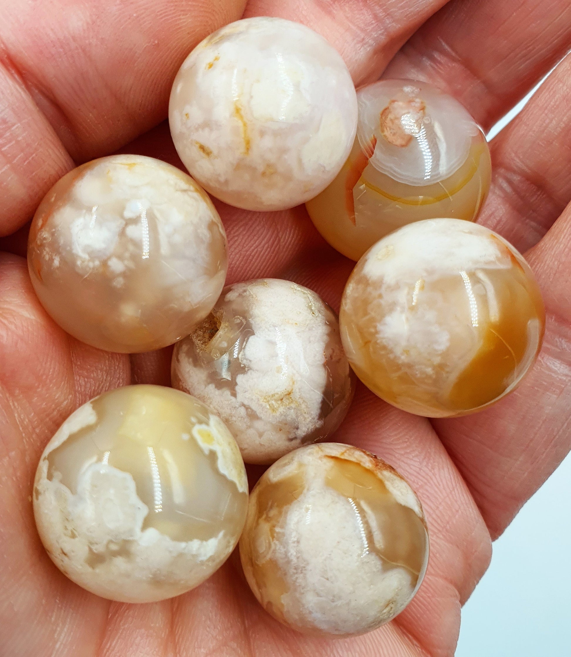 Flower Agate Mini Sphere -Only Small left in stock.