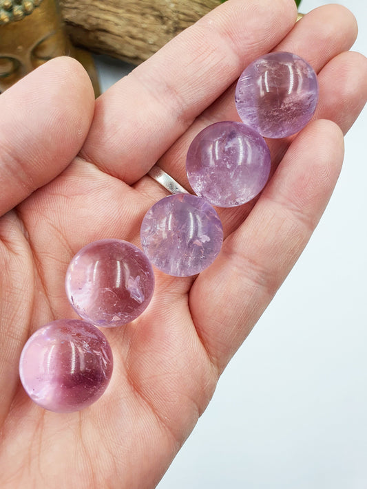 Light Amethyst Crystal Mini Sphere - approx 19-20mm