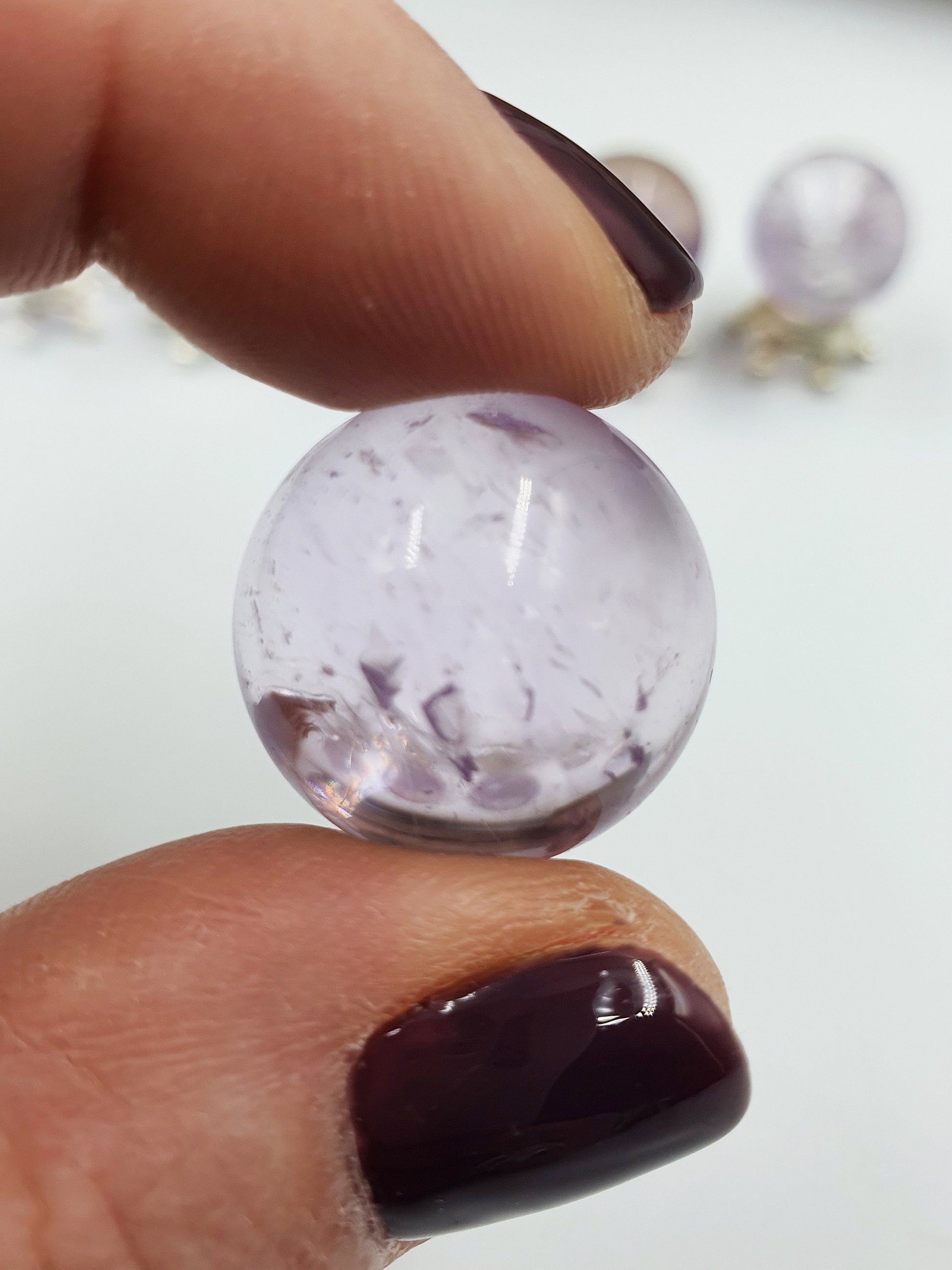 Light Amethyst Crystal Mini Sphere - approx 19-20mm