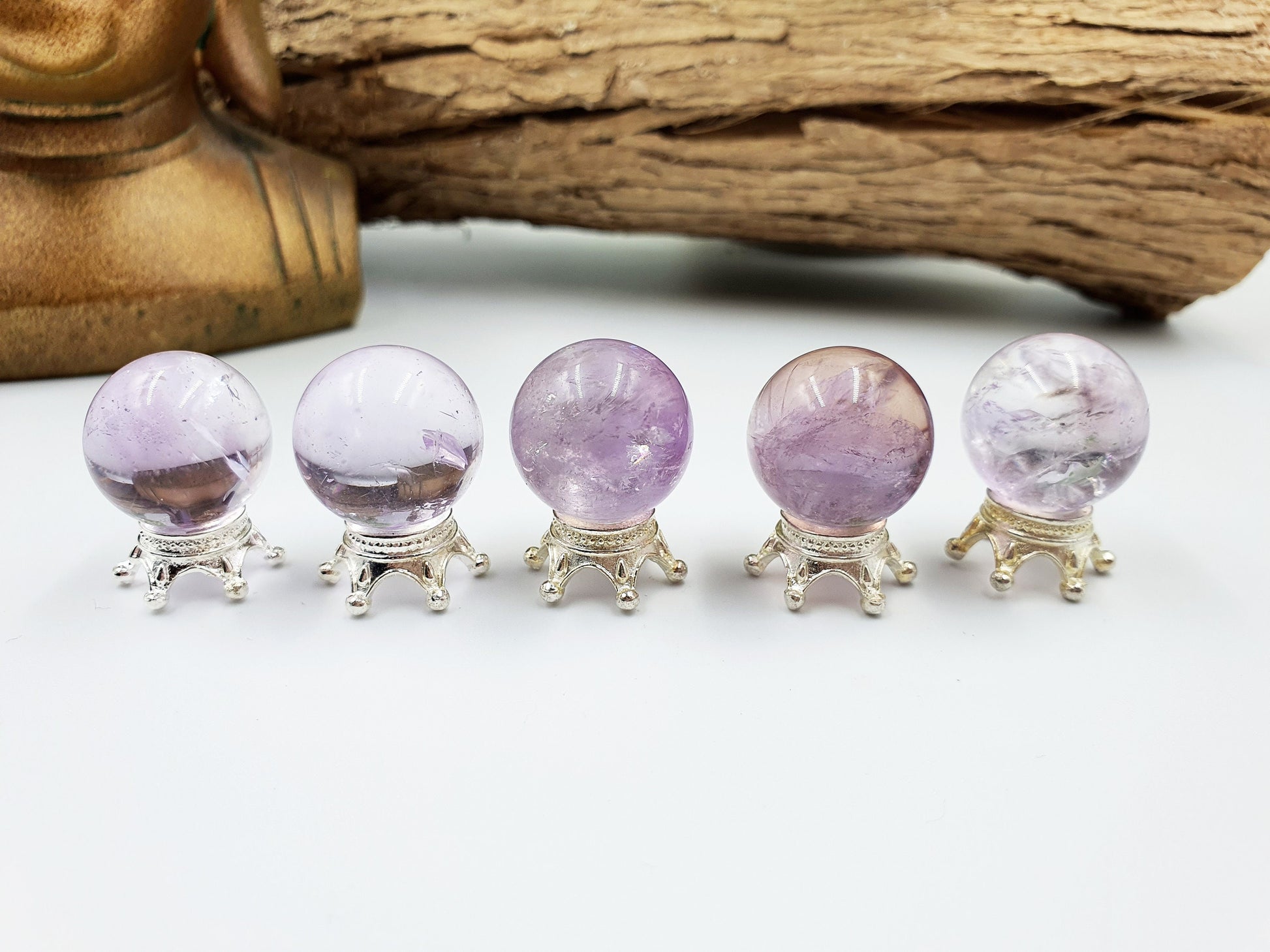 Light Amethyst Crystal Mini Sphere - approx 19-20mm