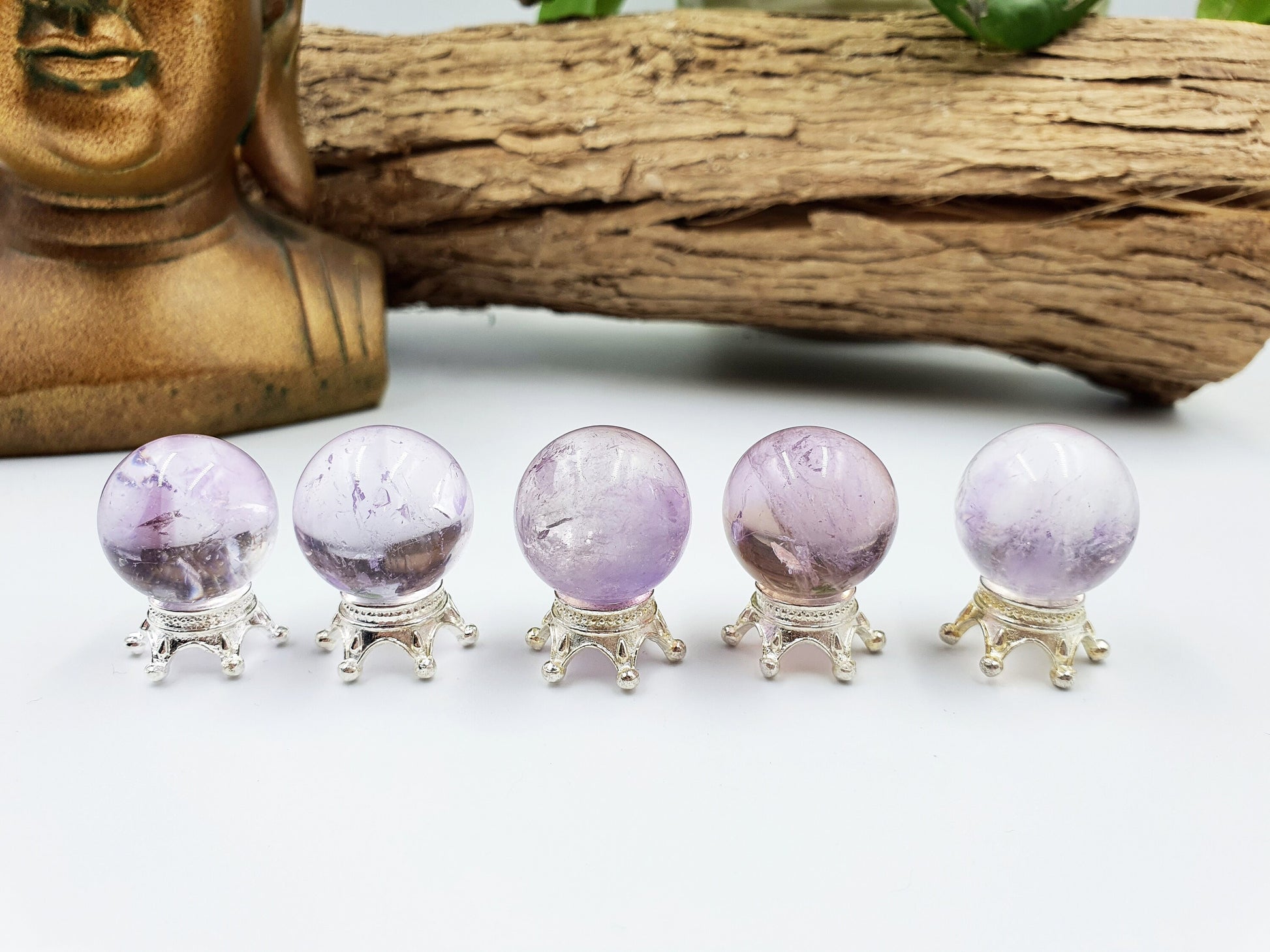 Light Amethyst Crystal Mini Sphere - approx 19-20mm