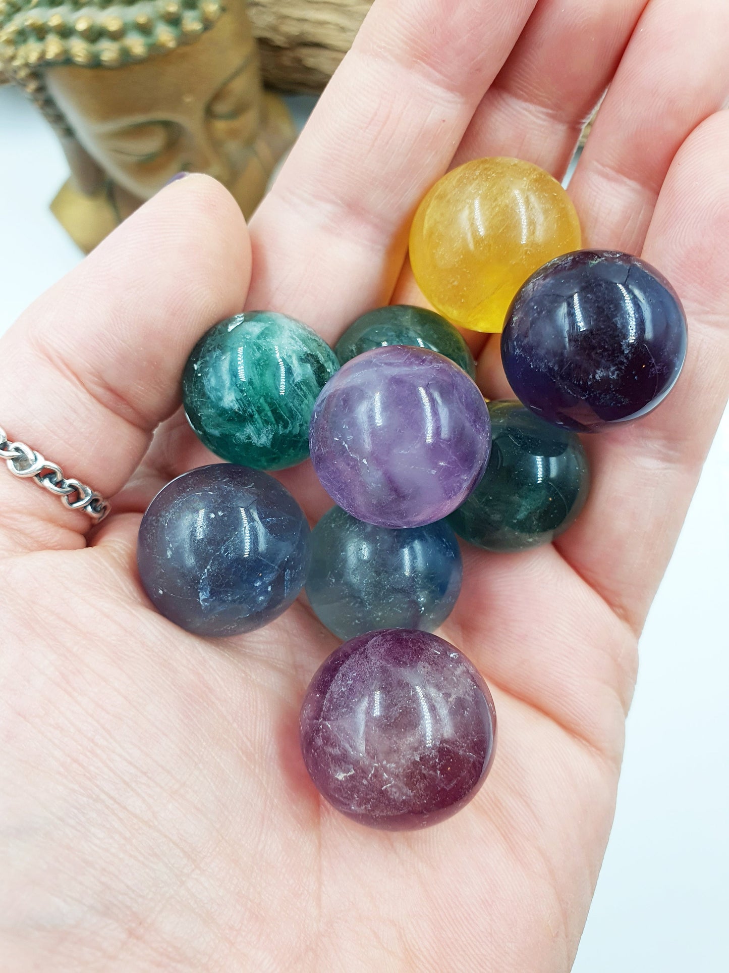 Fluorite Mini Sphere - approx 20mm