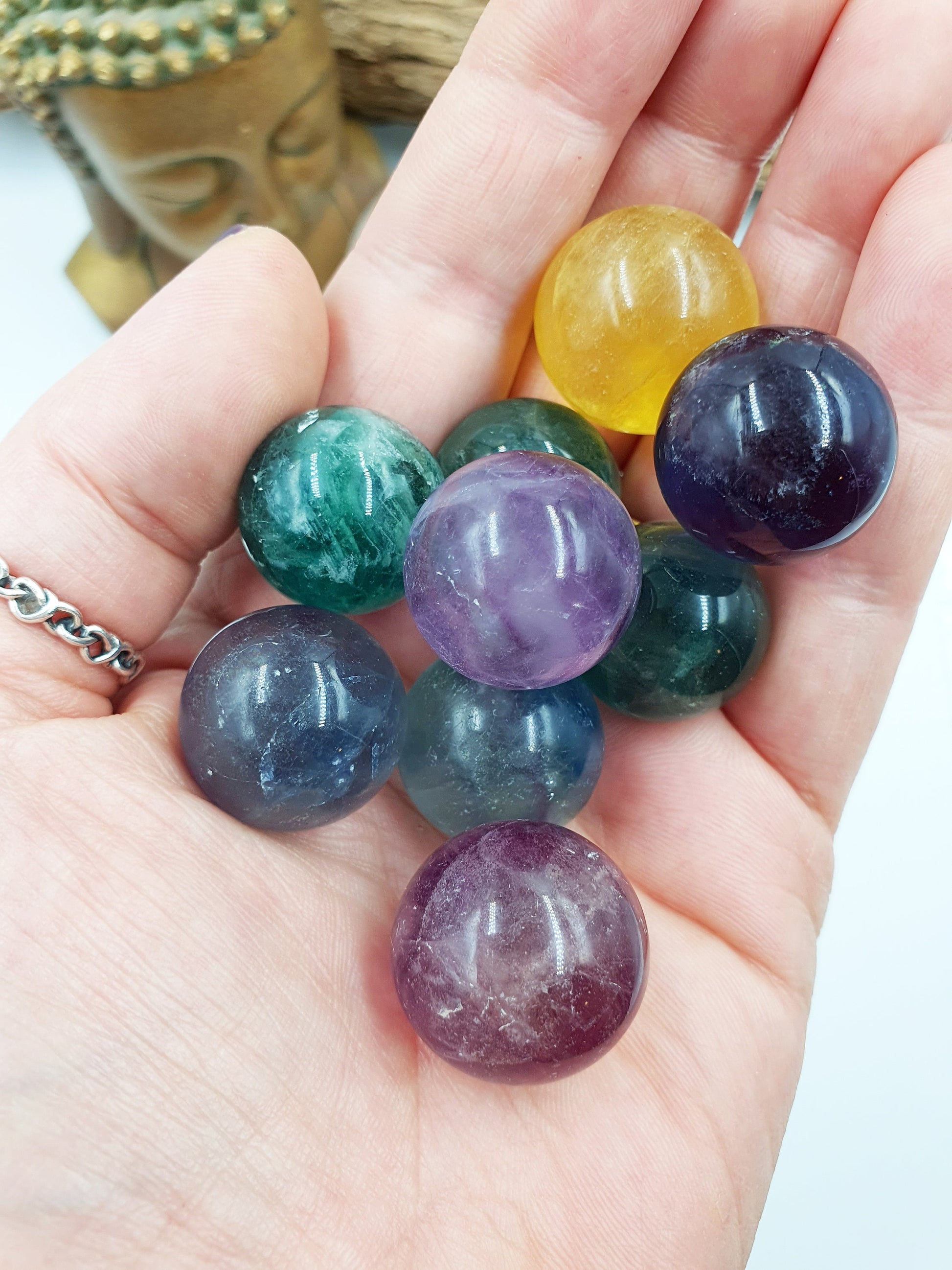 Fluorite Mini Sphere - approx 20mm
