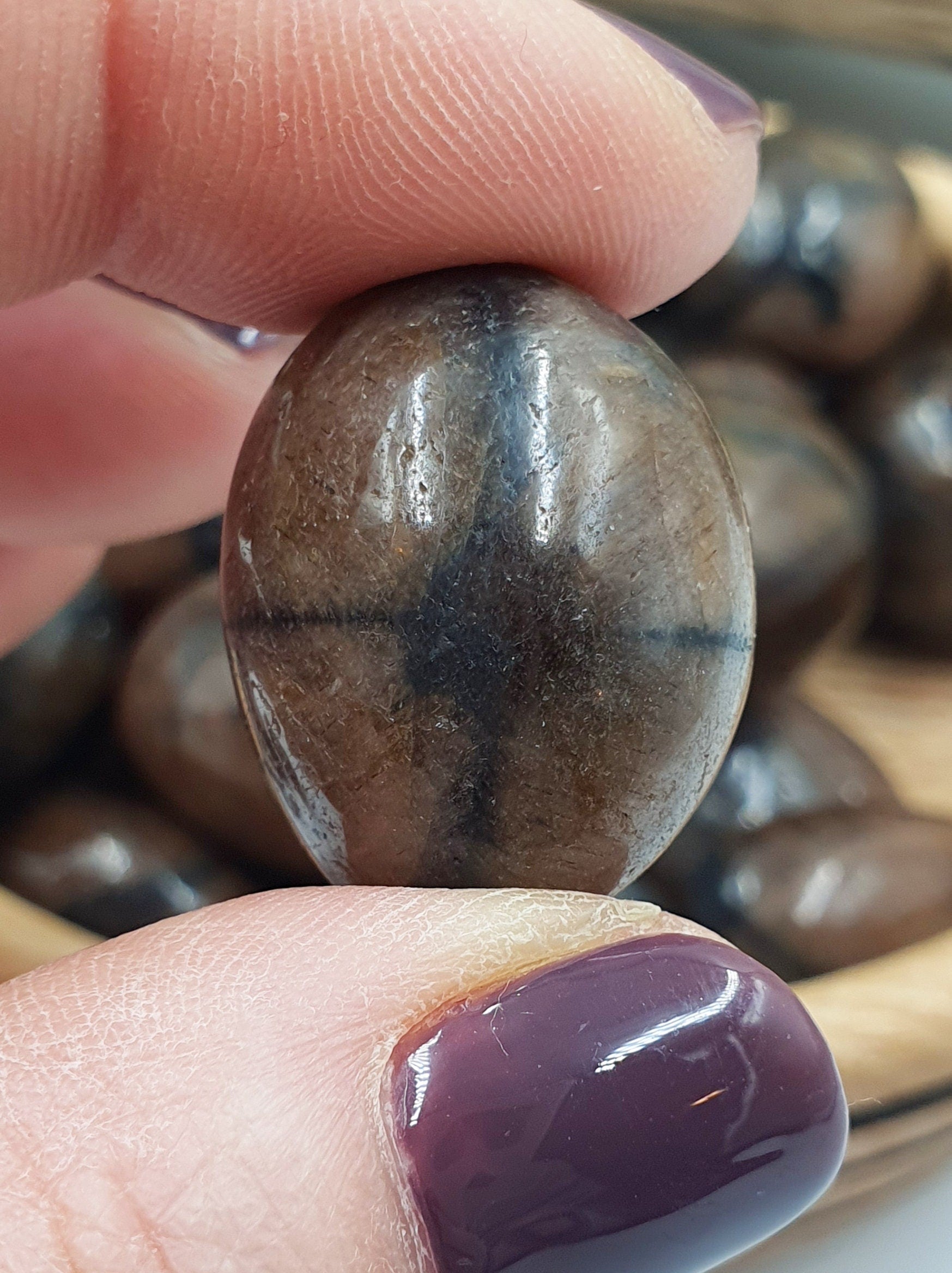 Chiastolite Crystal Tumble