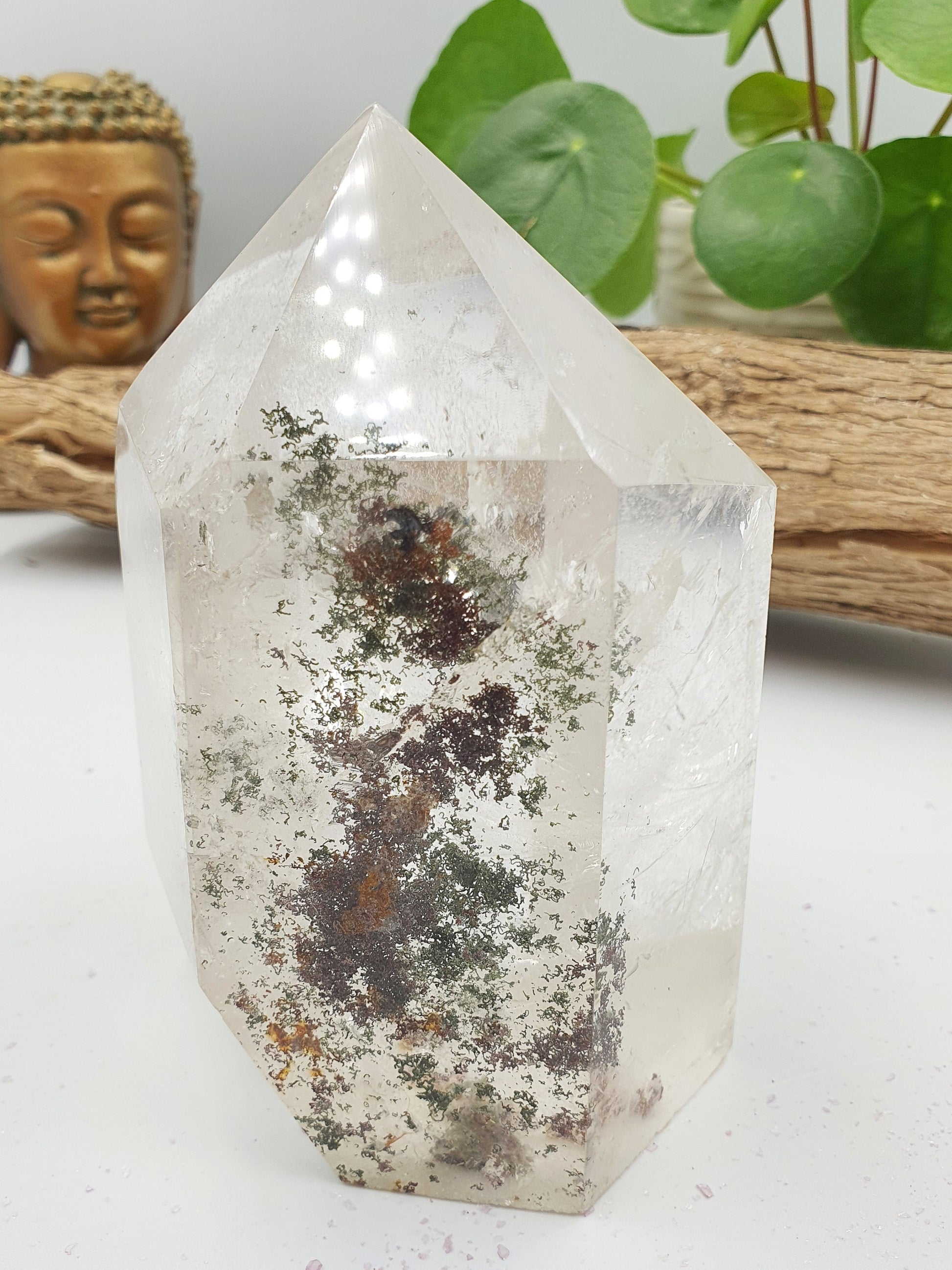 Large Garden Quartz Crystal Tower