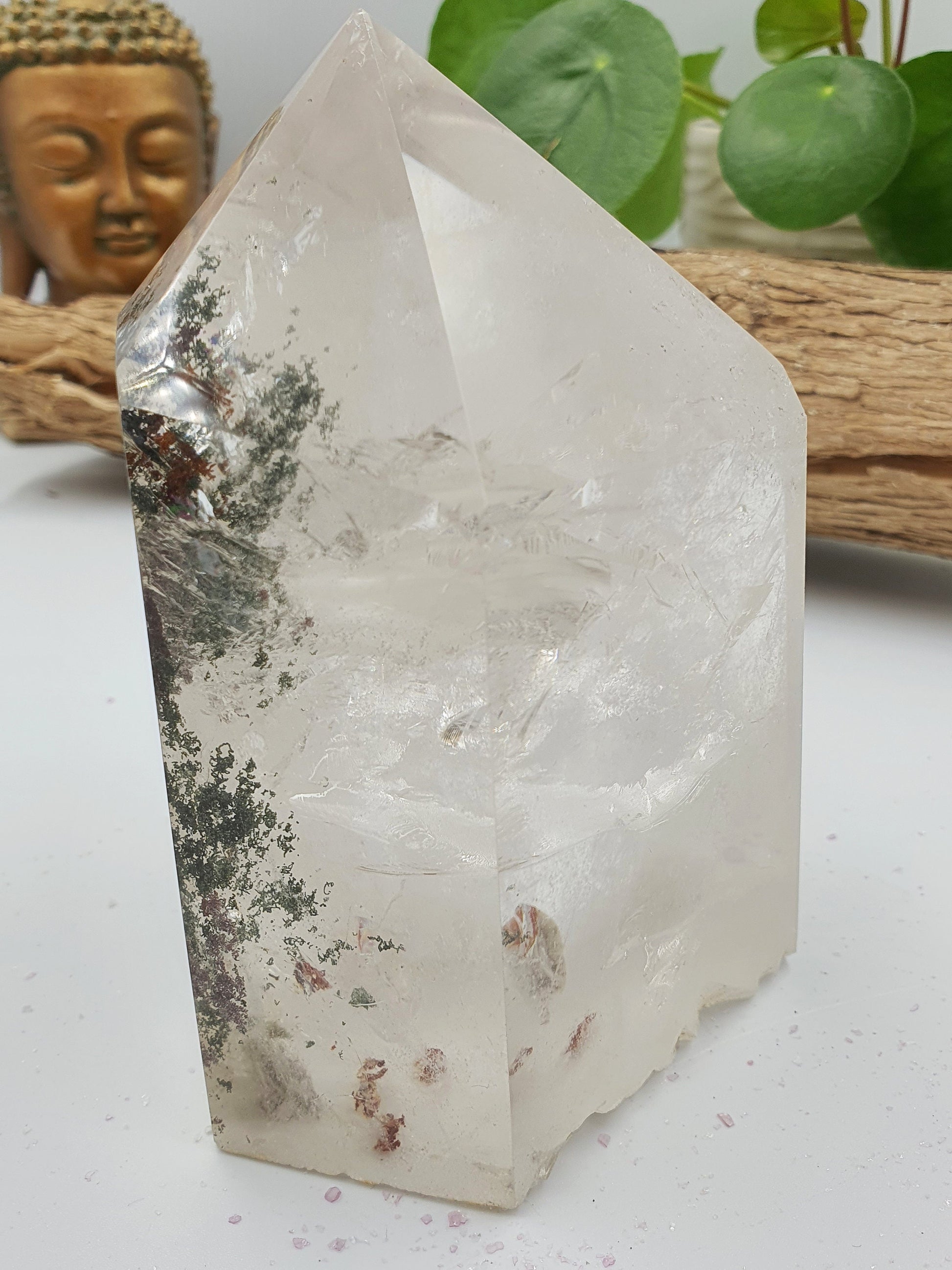 Large Garden Quartz Crystal Tower
