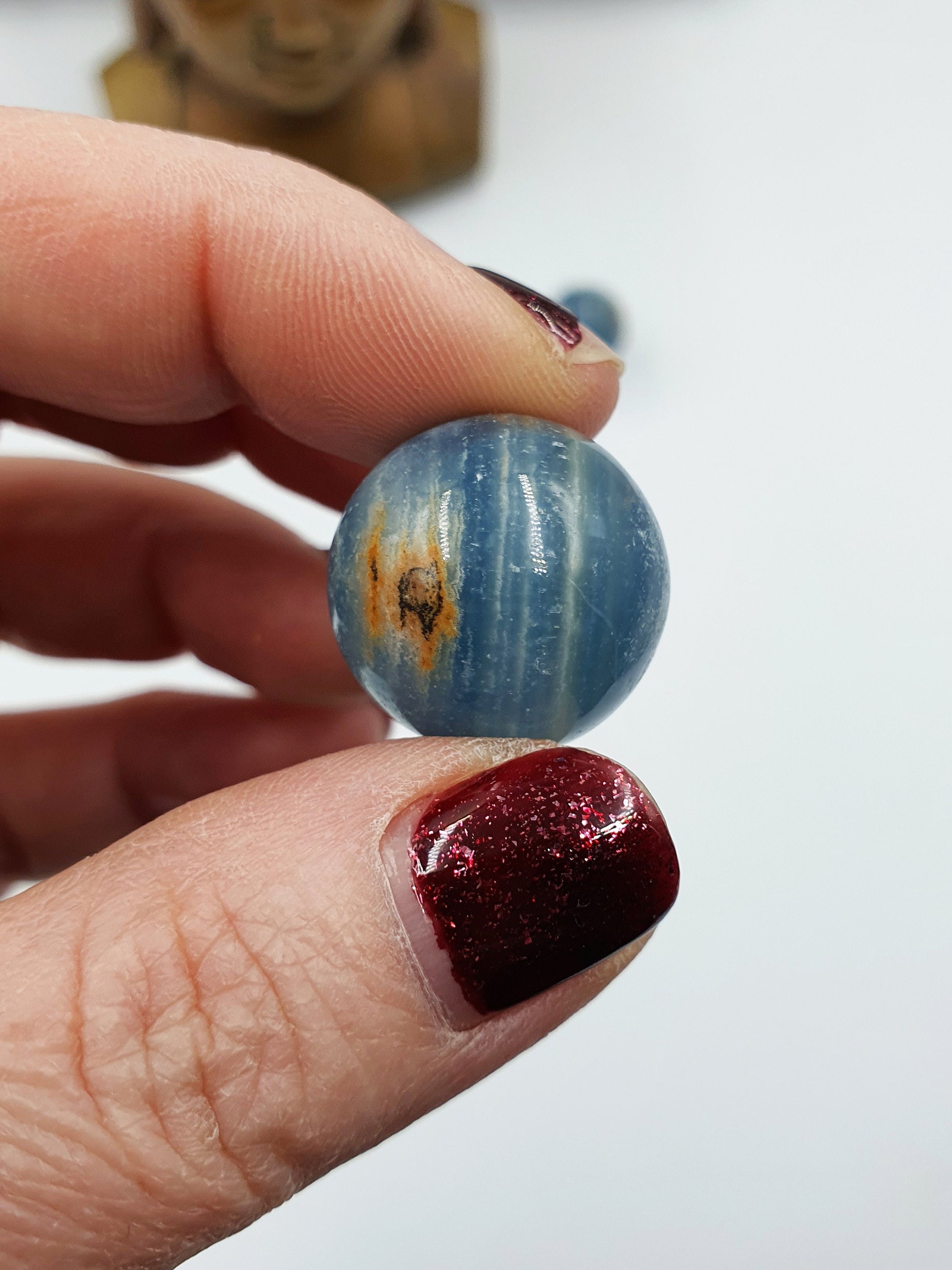 A Grade Blue Onyx Mini Crystal Sphere - 20mm