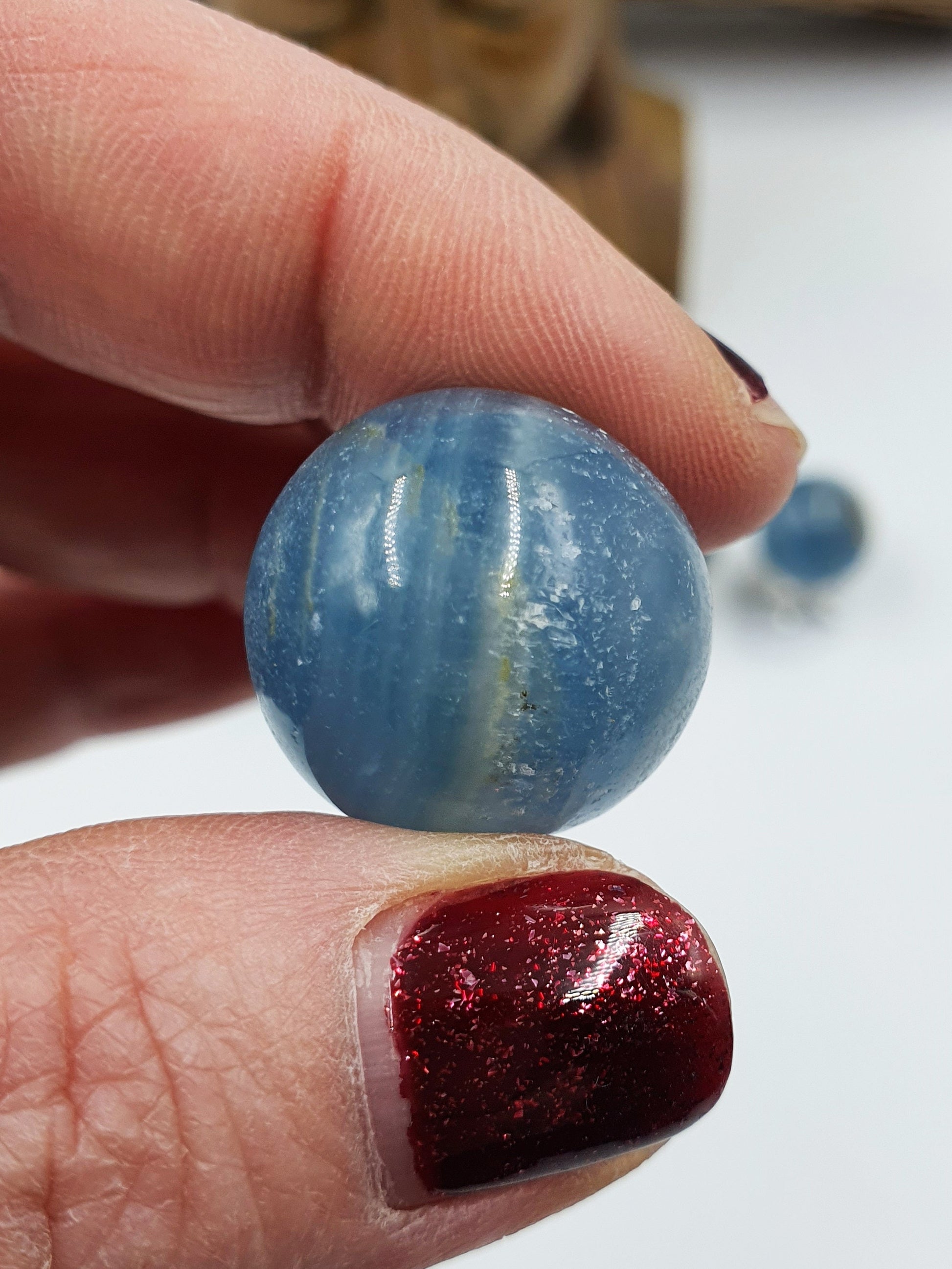 A Grade Blue Onyx Mini Crystal Sphere - 20mm