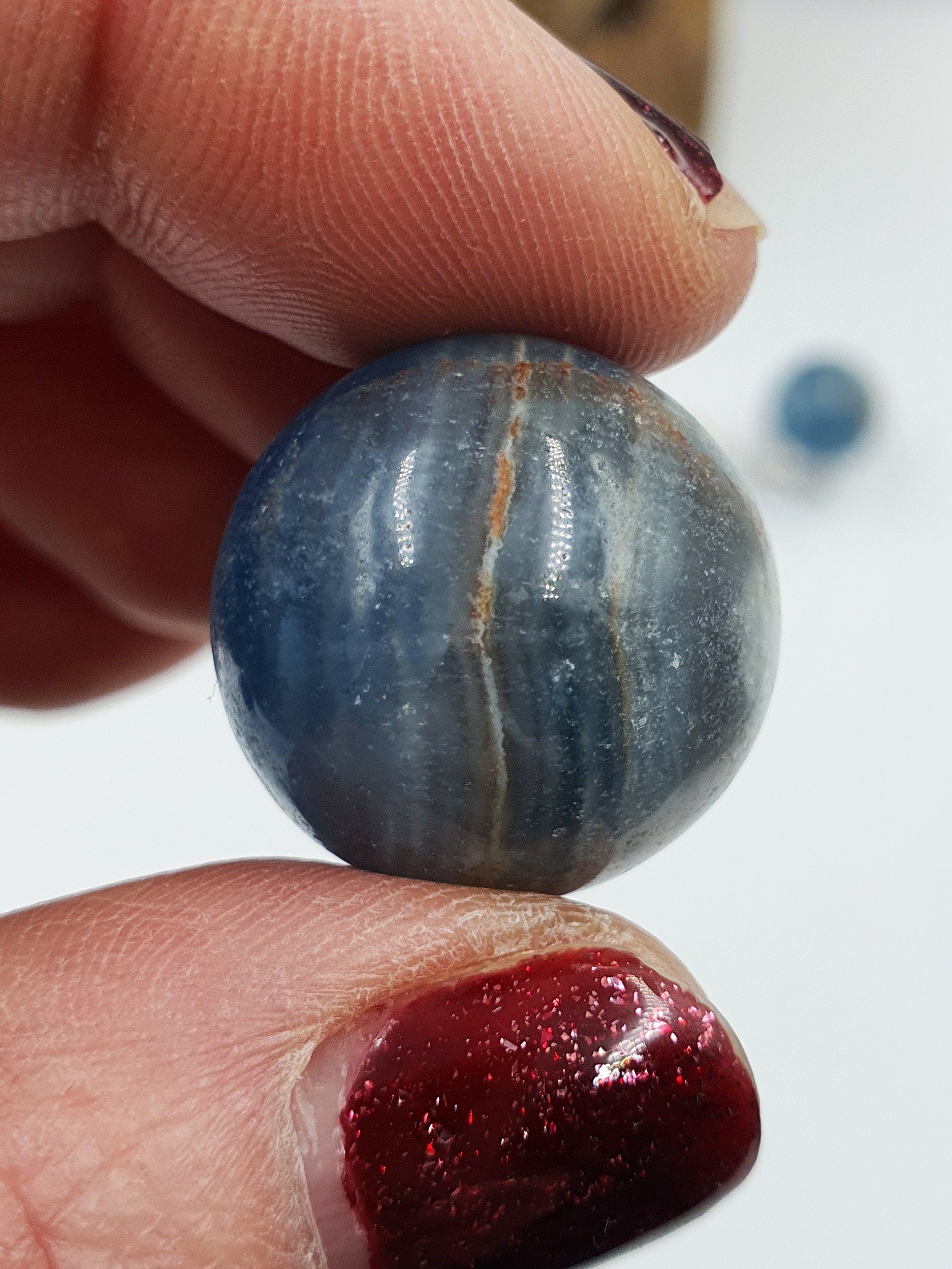 A Grade Blue Onyx Mini Crystal Sphere - 20mm