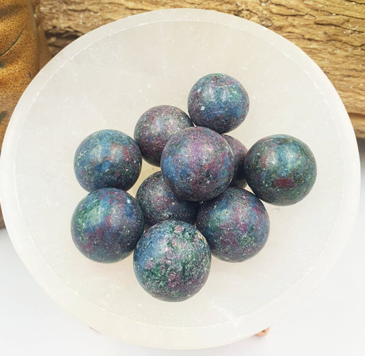 Ruby in Fuchsite Mini Crystal Sphere - approx 20mm