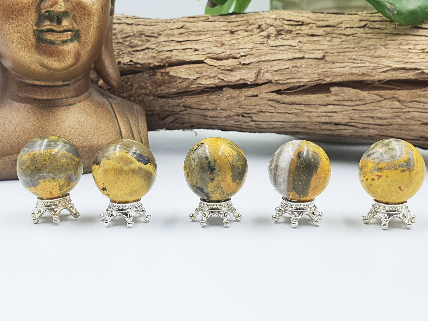 Beautiful High Grade Bumblebee Jasper Mini Spheres!