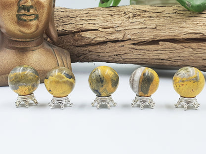 Beautiful High Grade Bumblebee Jasper Mini Spheres!