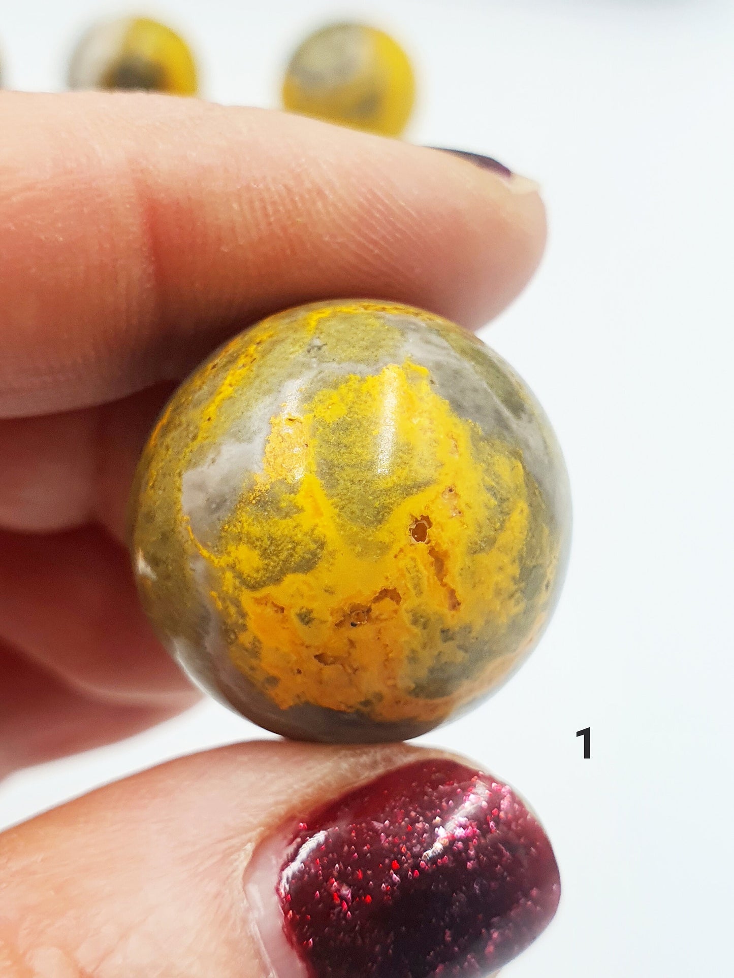 Beautiful High Grade Bumblebee Jasper Mini Spheres!