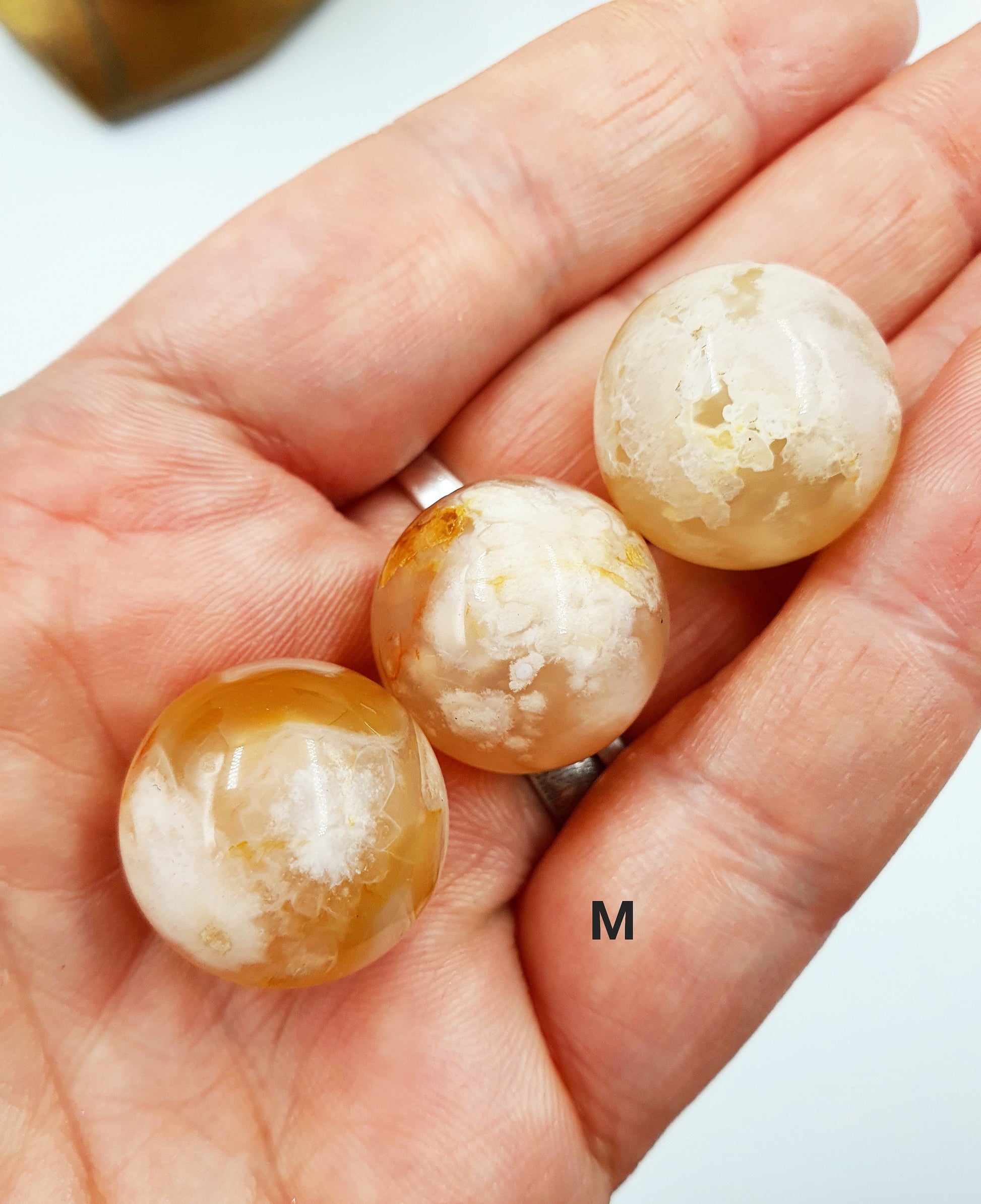 Flower Agate Mini Sphere -Only Small left in stock.