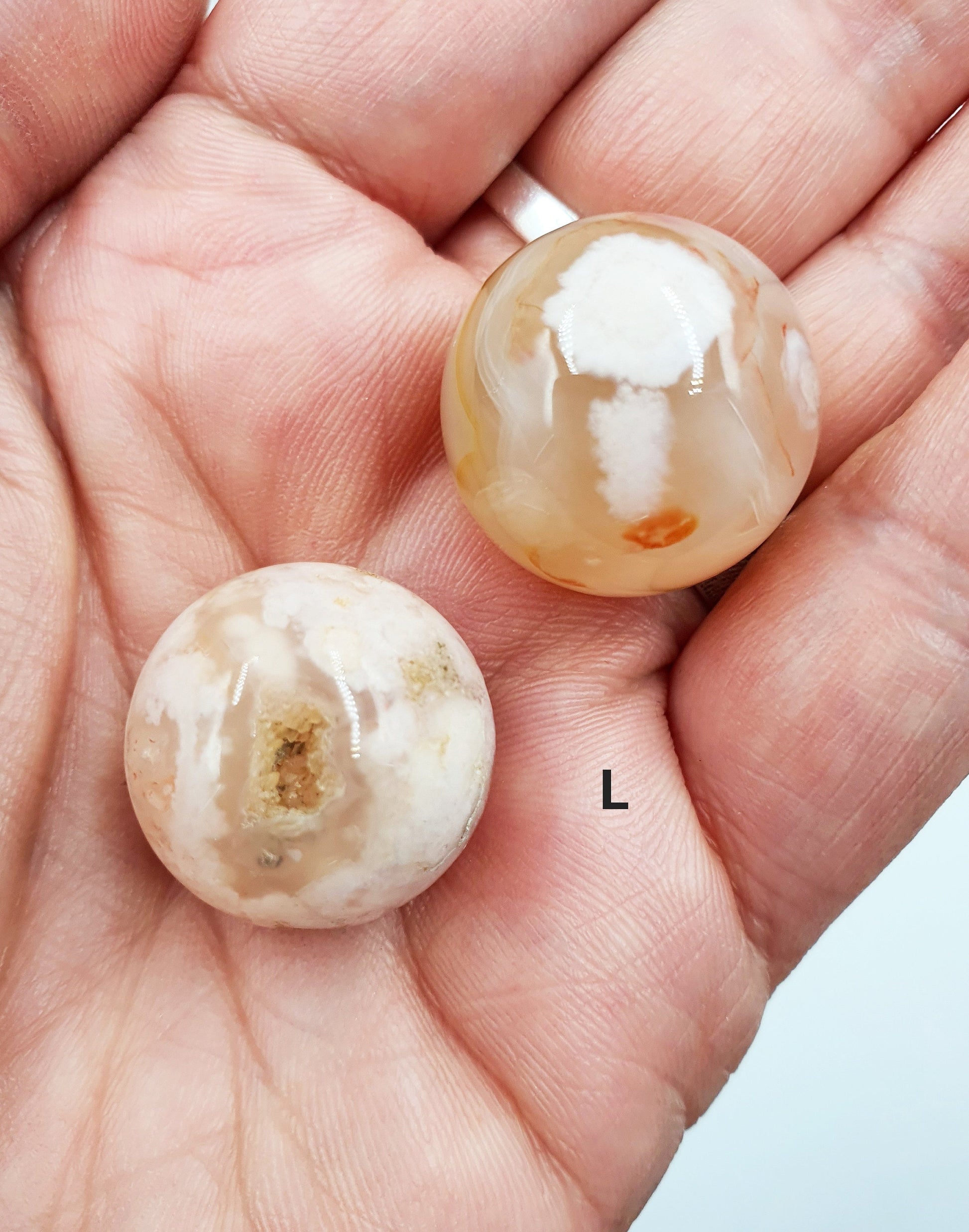 Flower Agate Mini Sphere -Only Small left in stock.