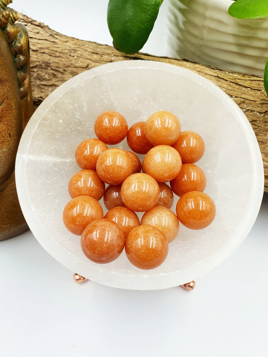 Red Aventurine Crystal Mini Sphere - approx 16mm