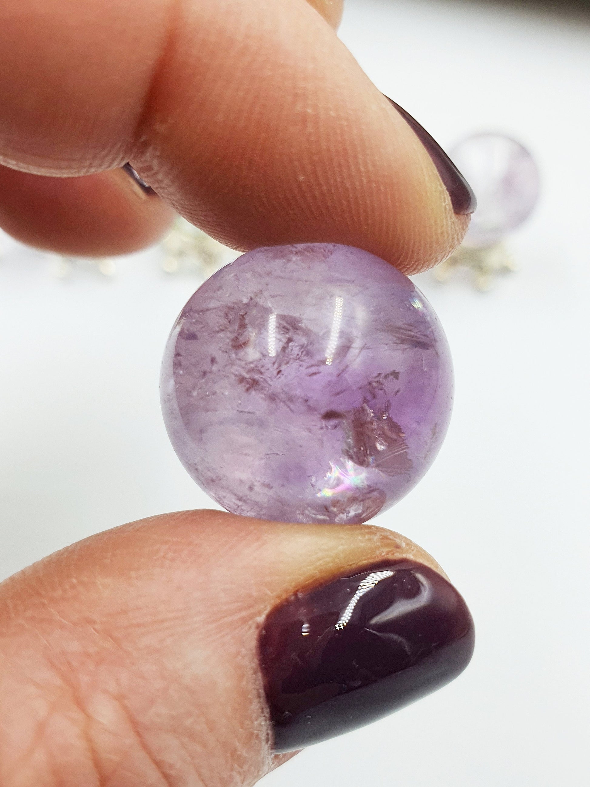 Light Amethyst Crystal Mini Sphere - approx 19-20mm