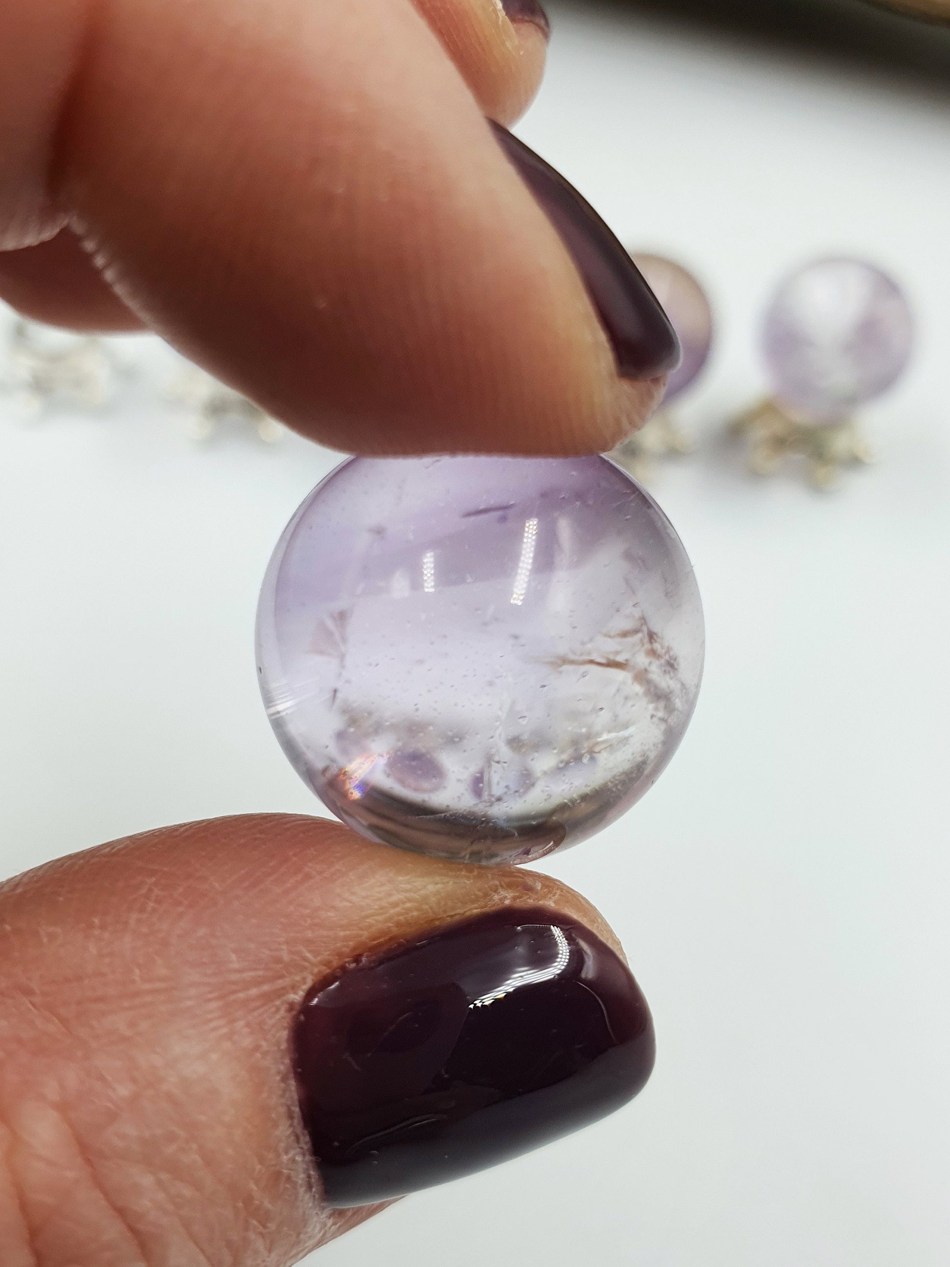 Light Amethyst Crystal Mini Sphere - approx 19-20mm