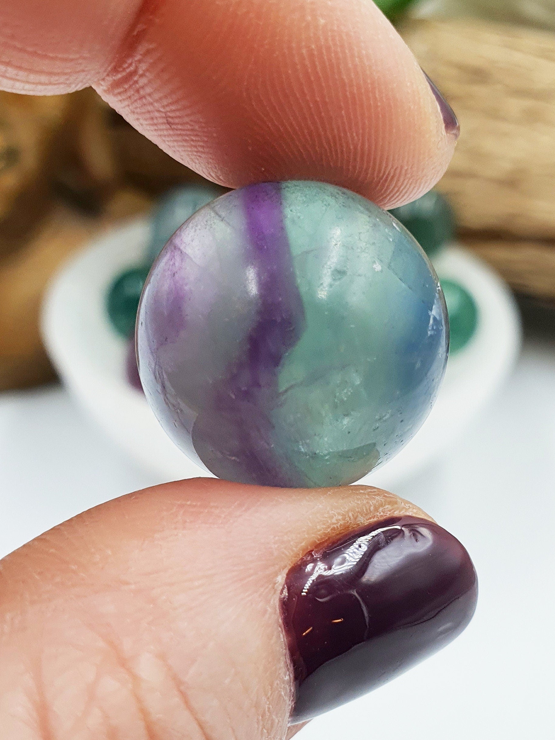 Fluorite Mini Sphere - approx 20mm