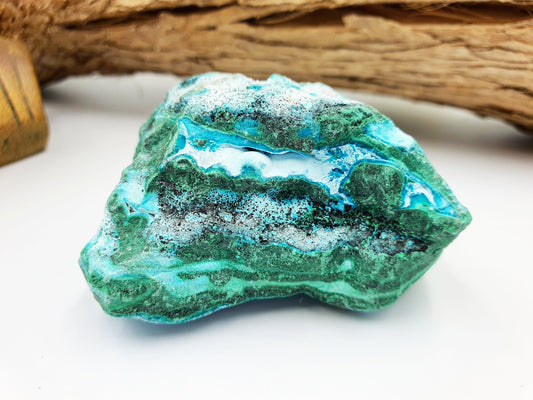 Raw Chrysocolla and Malachite
