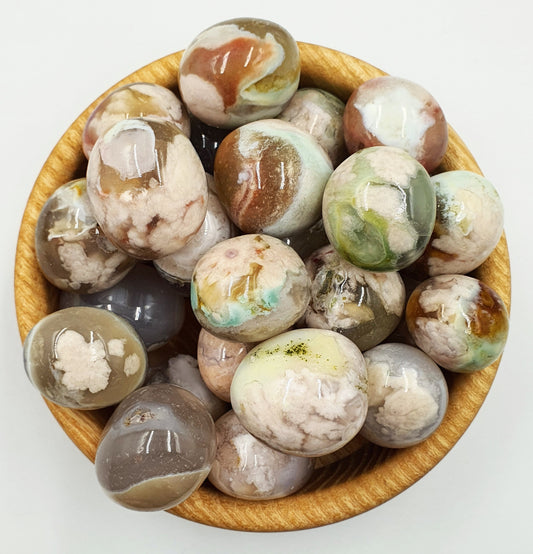 Flower Agate Tumbles