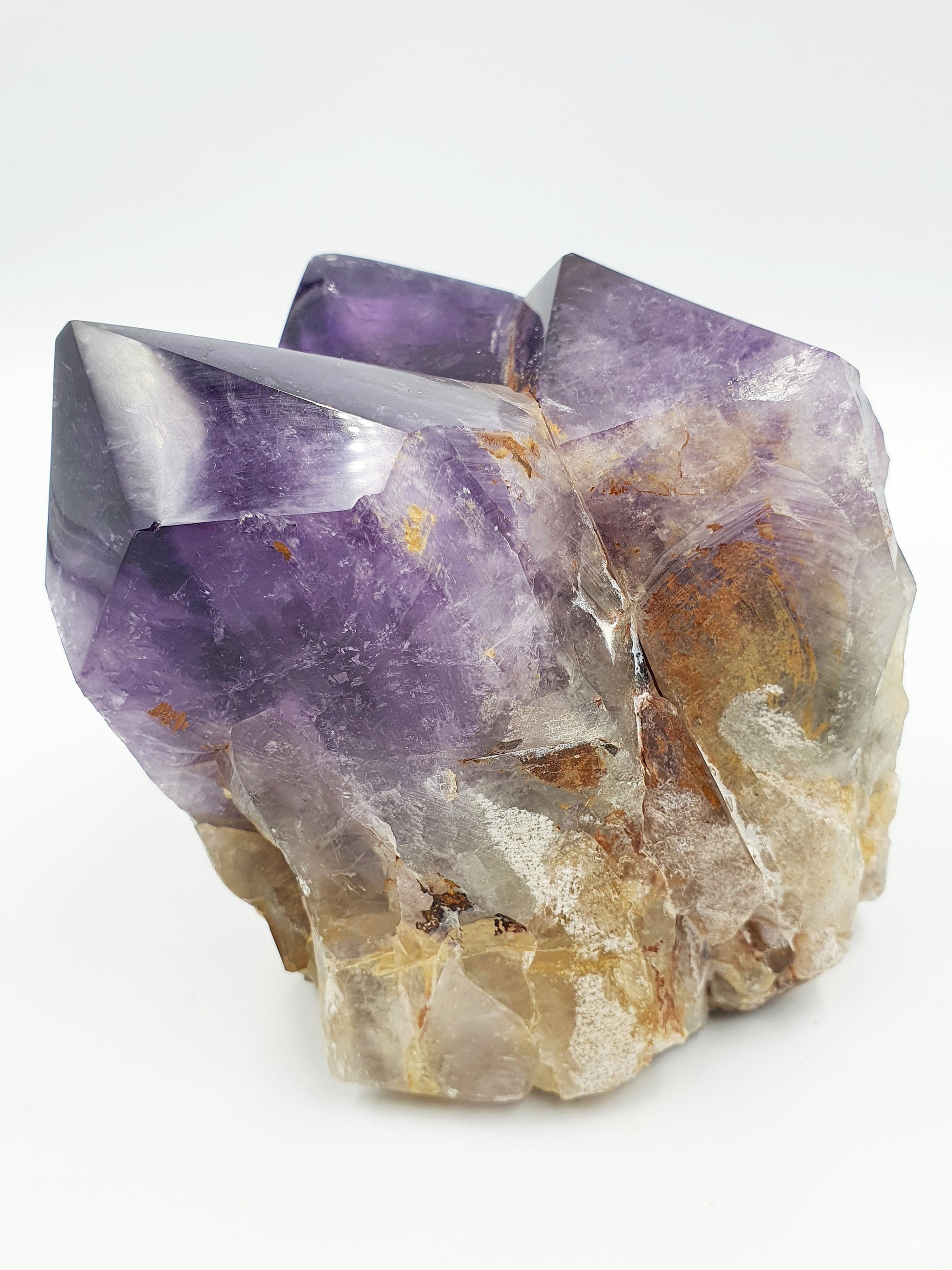 Amethyst Raw Polished Crystal Point