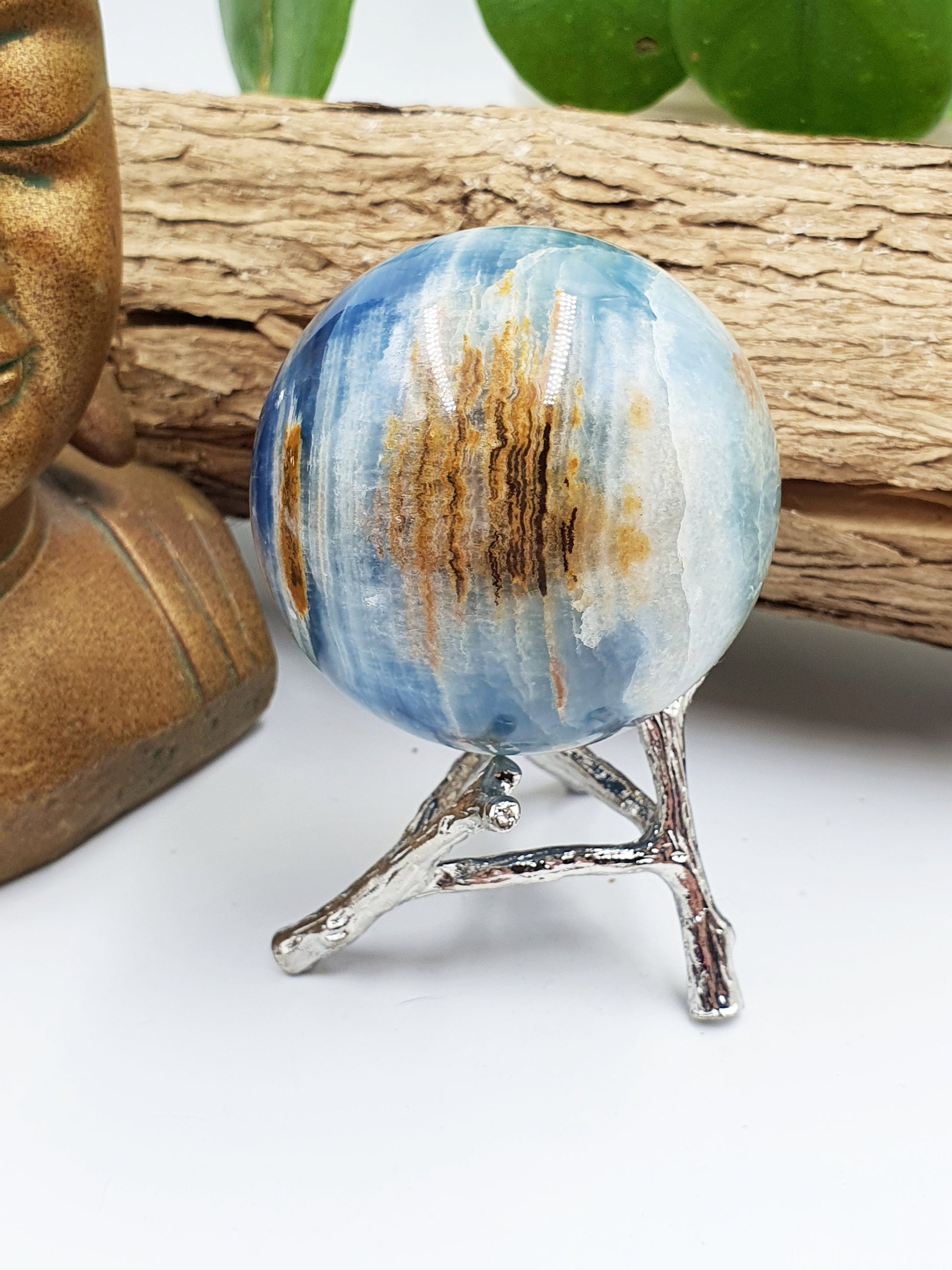 A Grade Large Blue Onyx Sphere - 56mm