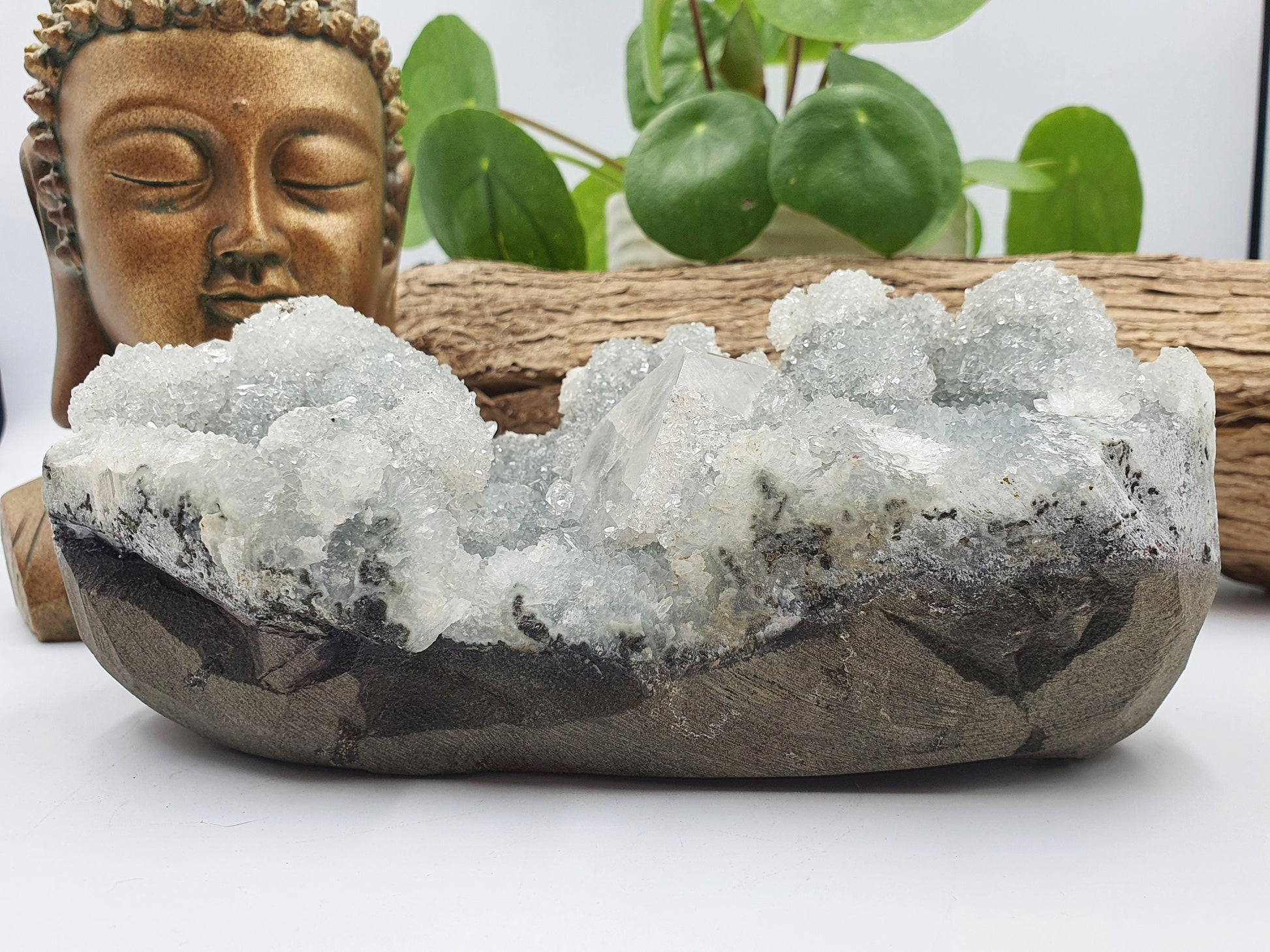Natural Apophyllite Sparkly Raw Crystal Specimen - 1327g