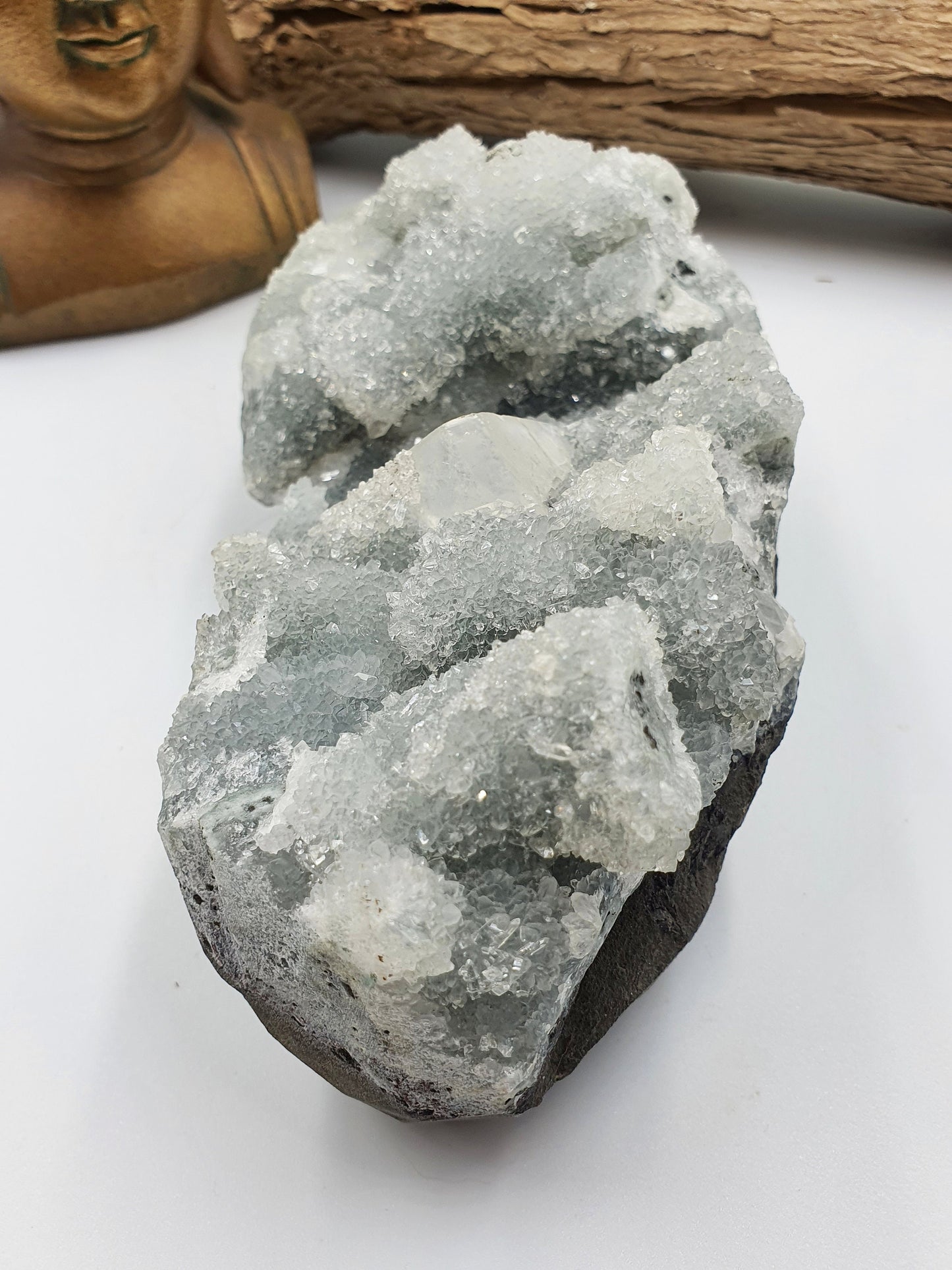 Natural Apophyllite Sparkly Raw Crystal Specimen - 1327g