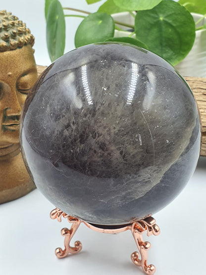 Fluorite & Pyrite Crystal Sphere - 102mm