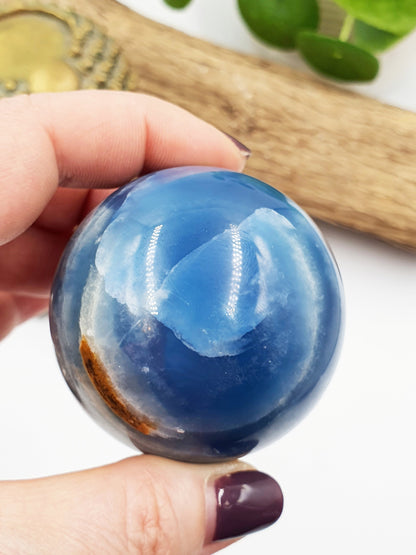 A Grade Large Blue Onyx Sphere - 56mm