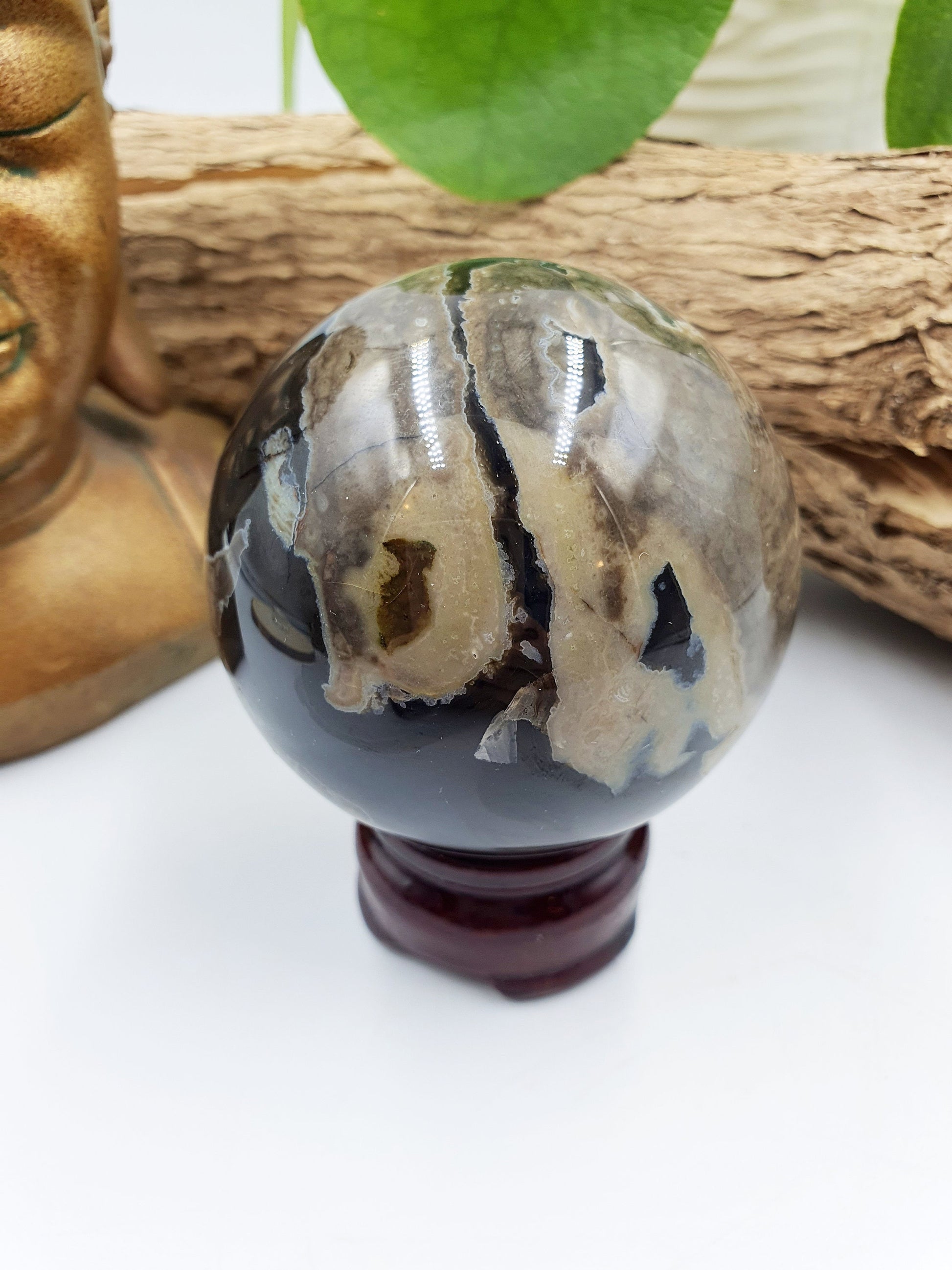 Amazing Volcanic Agate Crystal Sphere