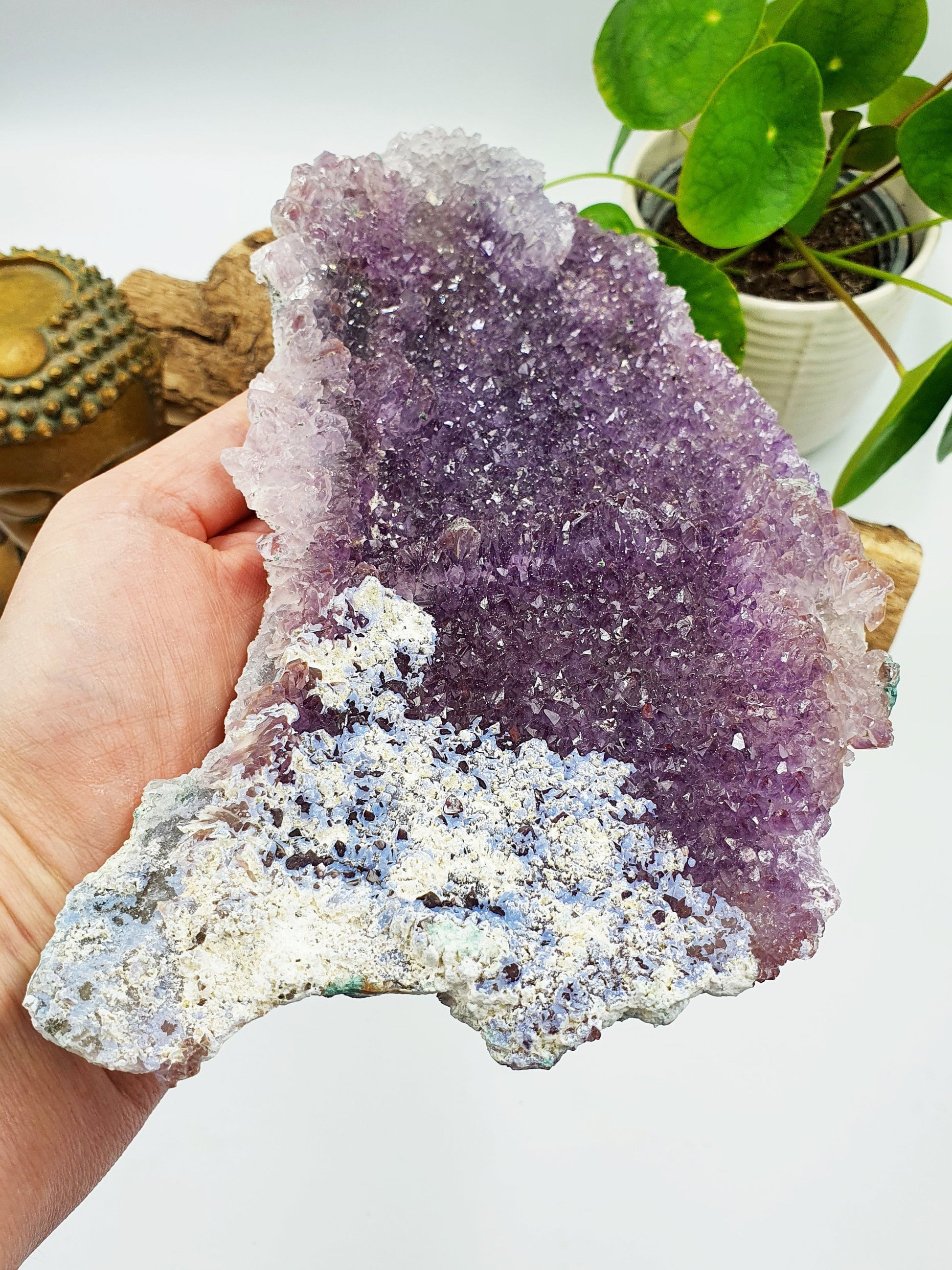 Sparkly Galaxy Amethyst Cluster