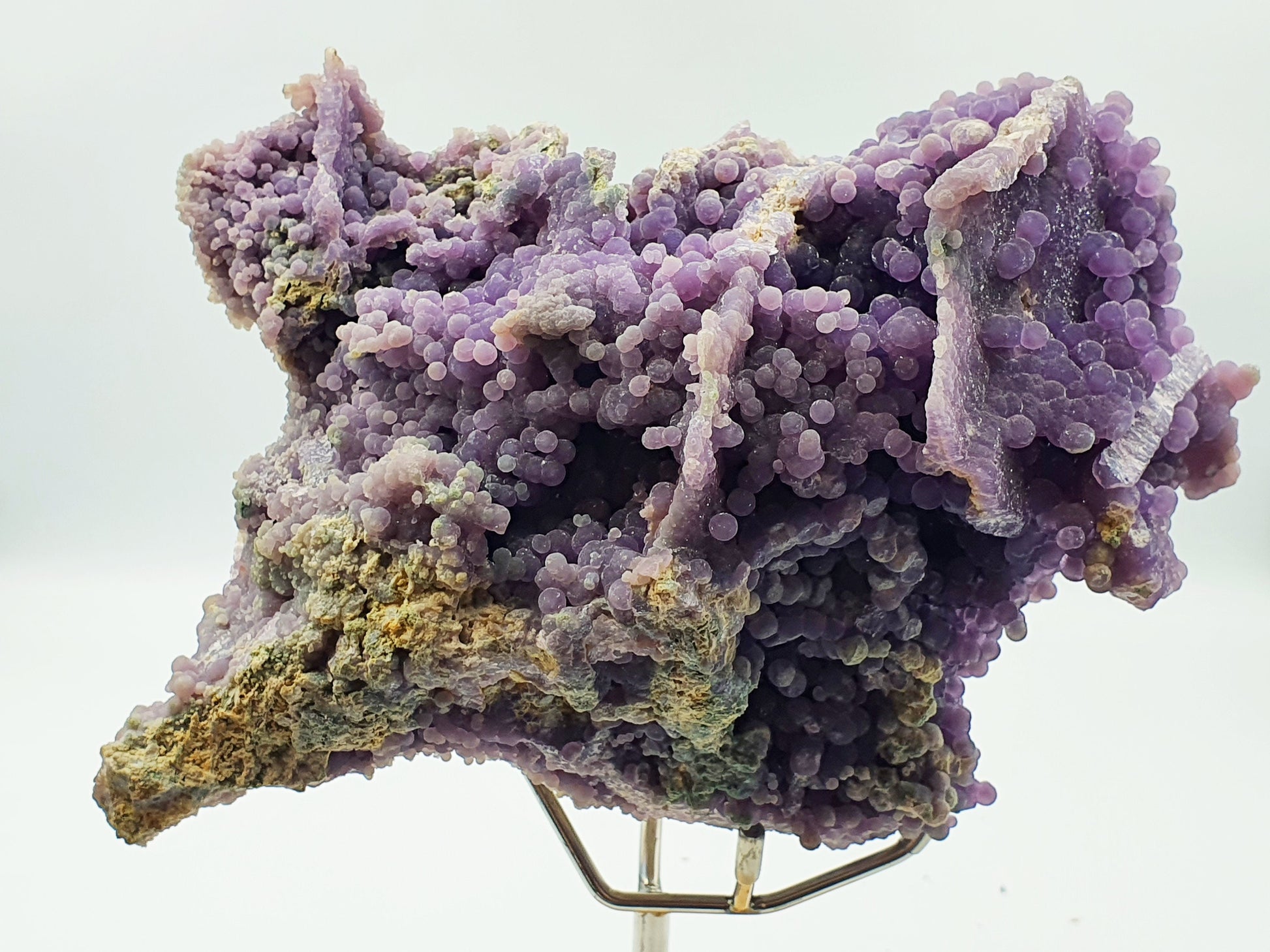Raw Grape Agate Cluster Specimen (Large)- Purple and White- Grade A Crystal- - 3120 grams