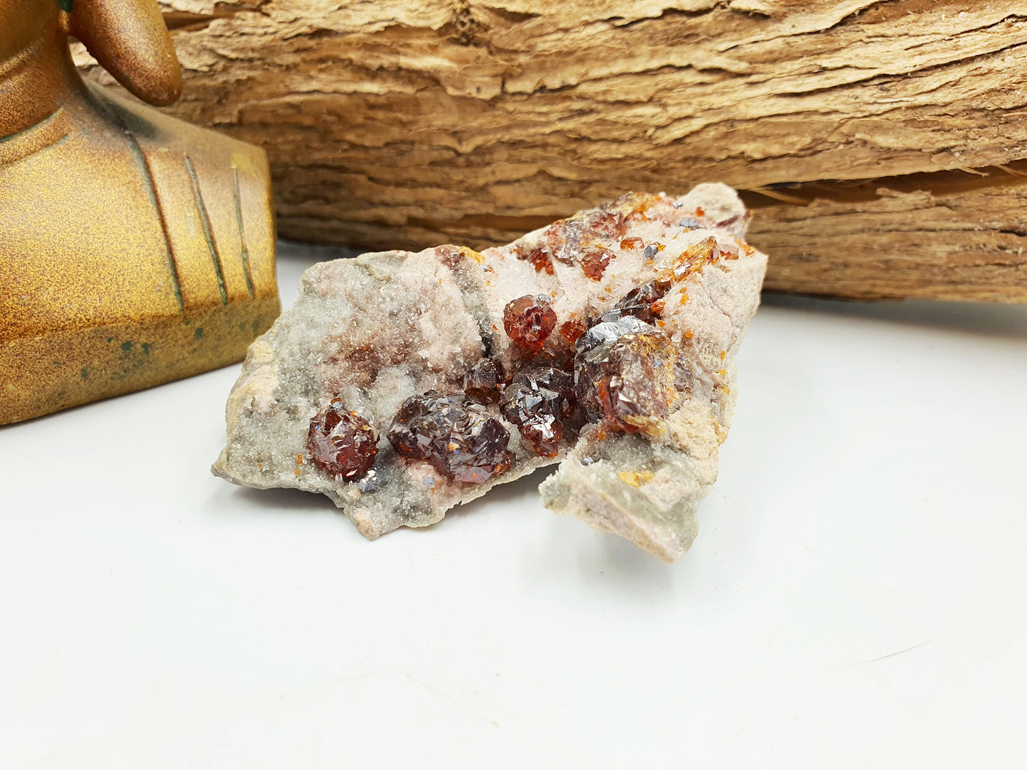 Garnet and Sphalerite Specimen