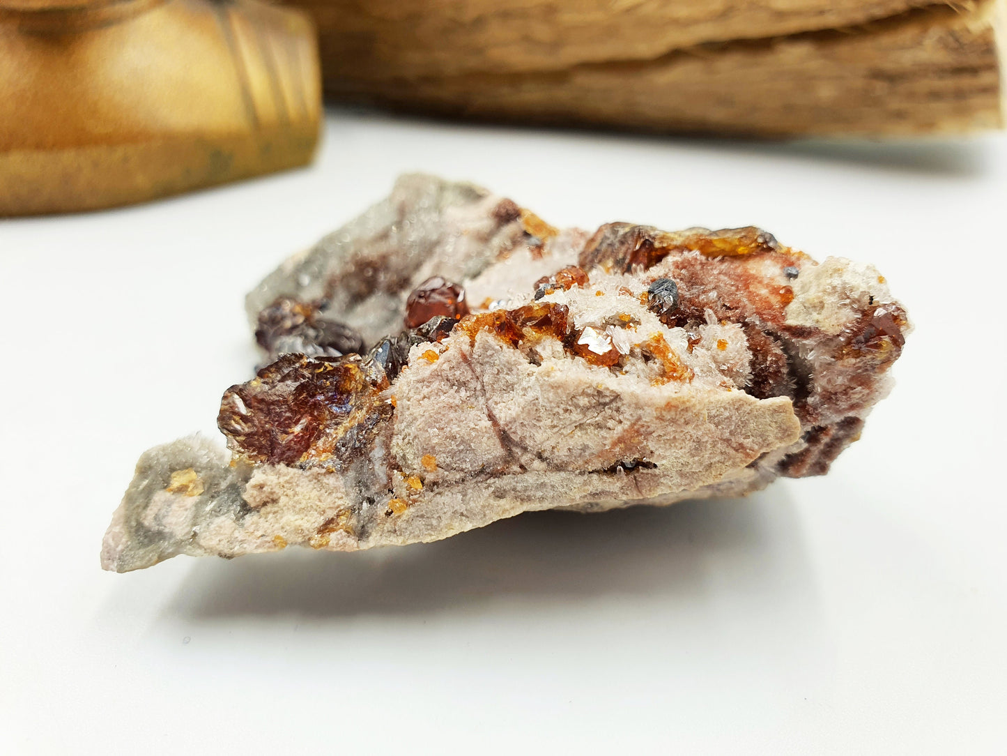 Garnet and Sphalerite Specimen