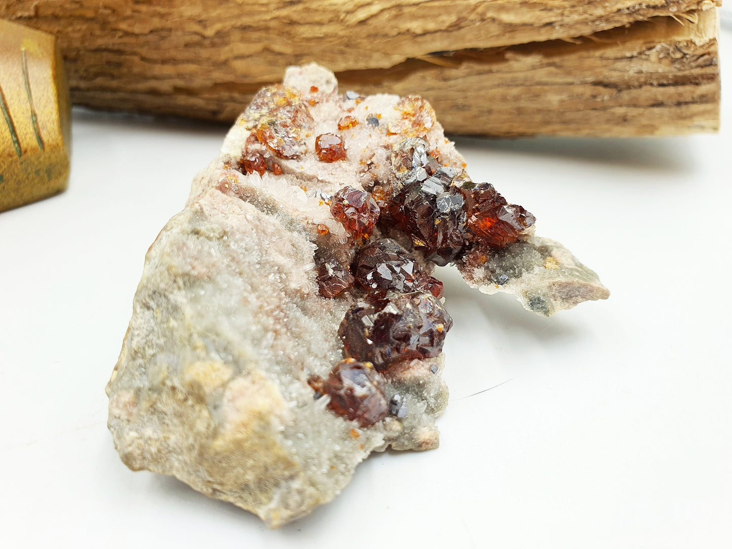 Garnet and Sphalerite Specimen