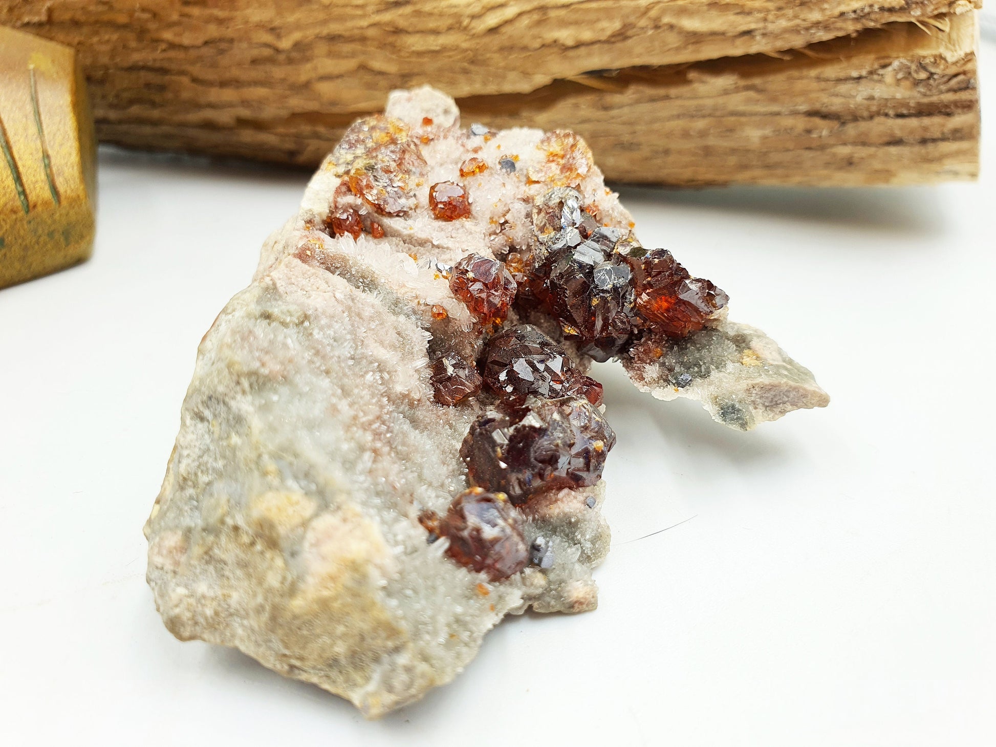 Garnet and Sphalerite Specimen